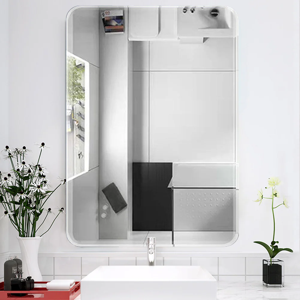 Livingandhome Modern Round Corner Mirror