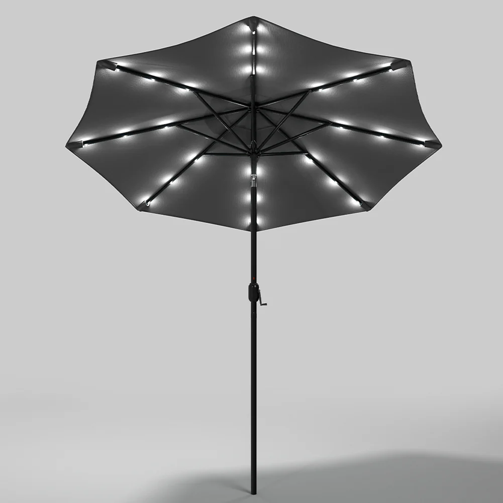 Livingandhome Outdoor Solar 24 LED Lights Patio With Crank For Patio Market - Image 7