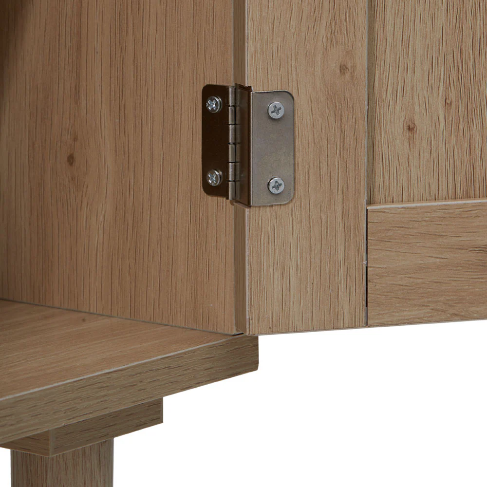 LivingandHome Rattan Sideboard With Double Doors - Image 2