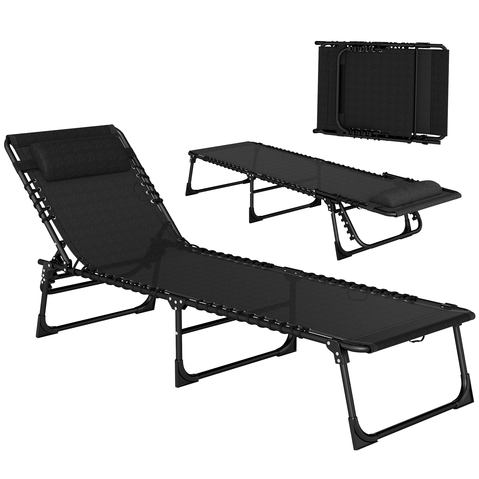 Outsunny Reclining Sun Lounger