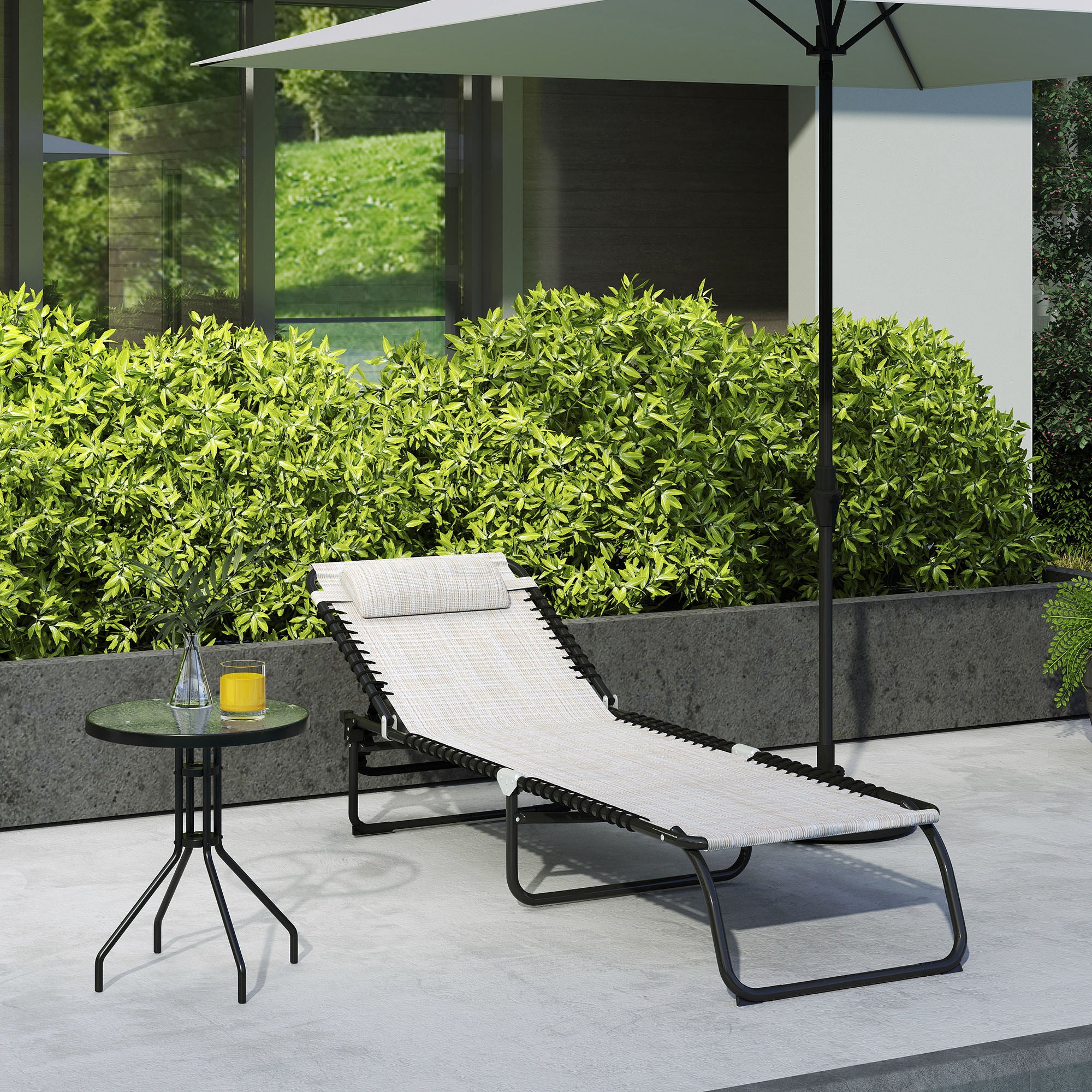 Outsunny Reclining Sun Lounger - Image 14