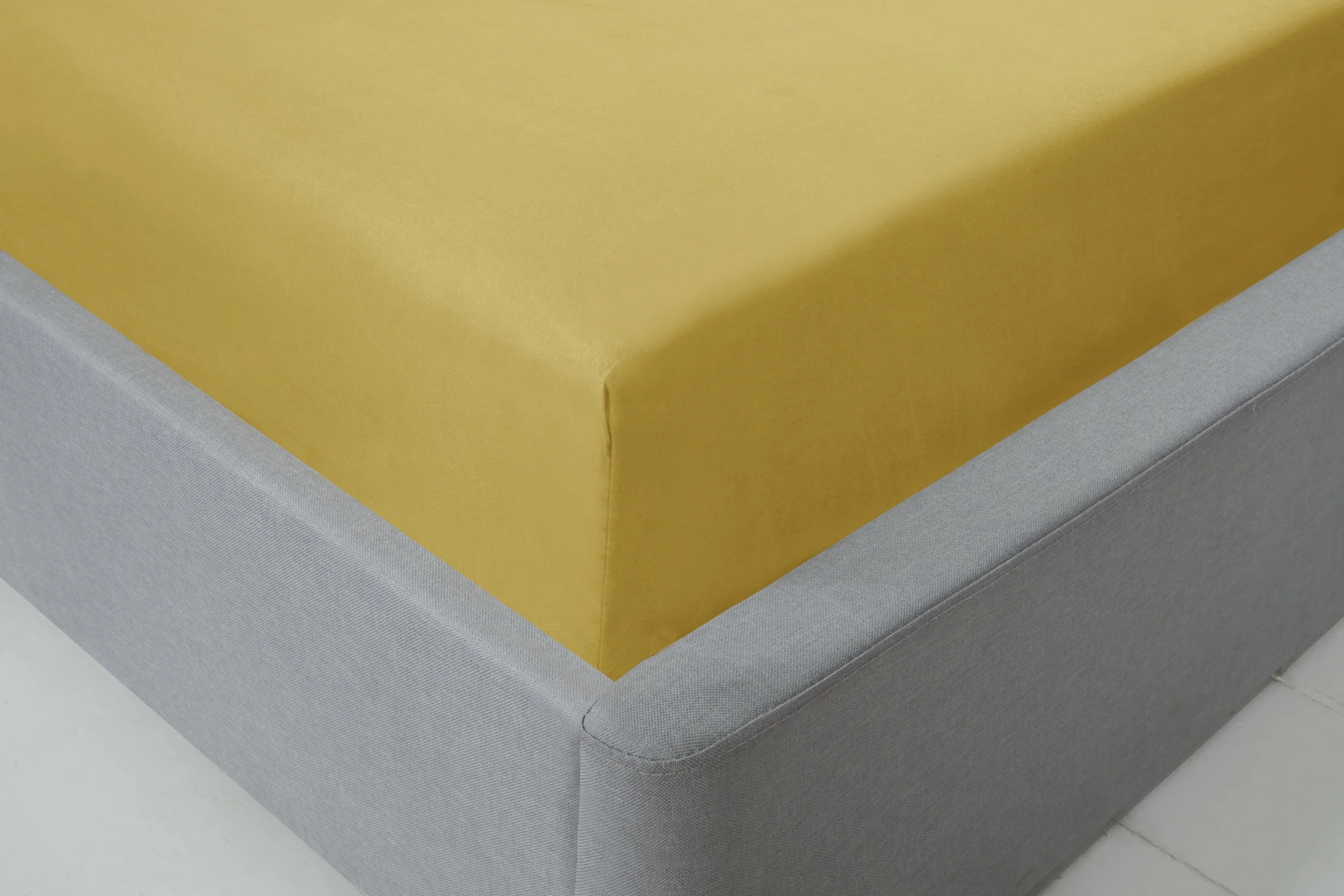Lyla Fitted Sheet In Ochre - Single Size - Image 3