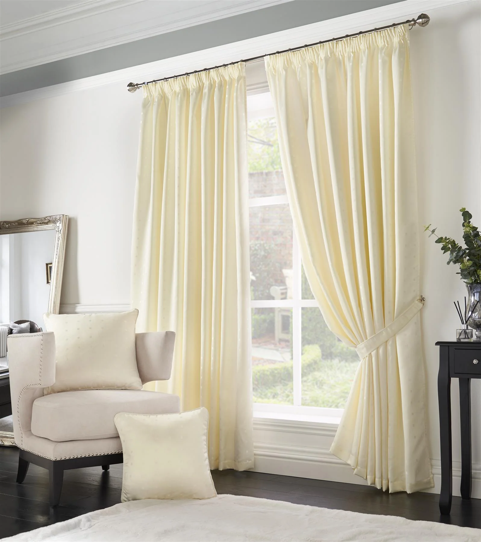 Madison Dobby Square Lined Pencil Pleat Taped Top Curtains