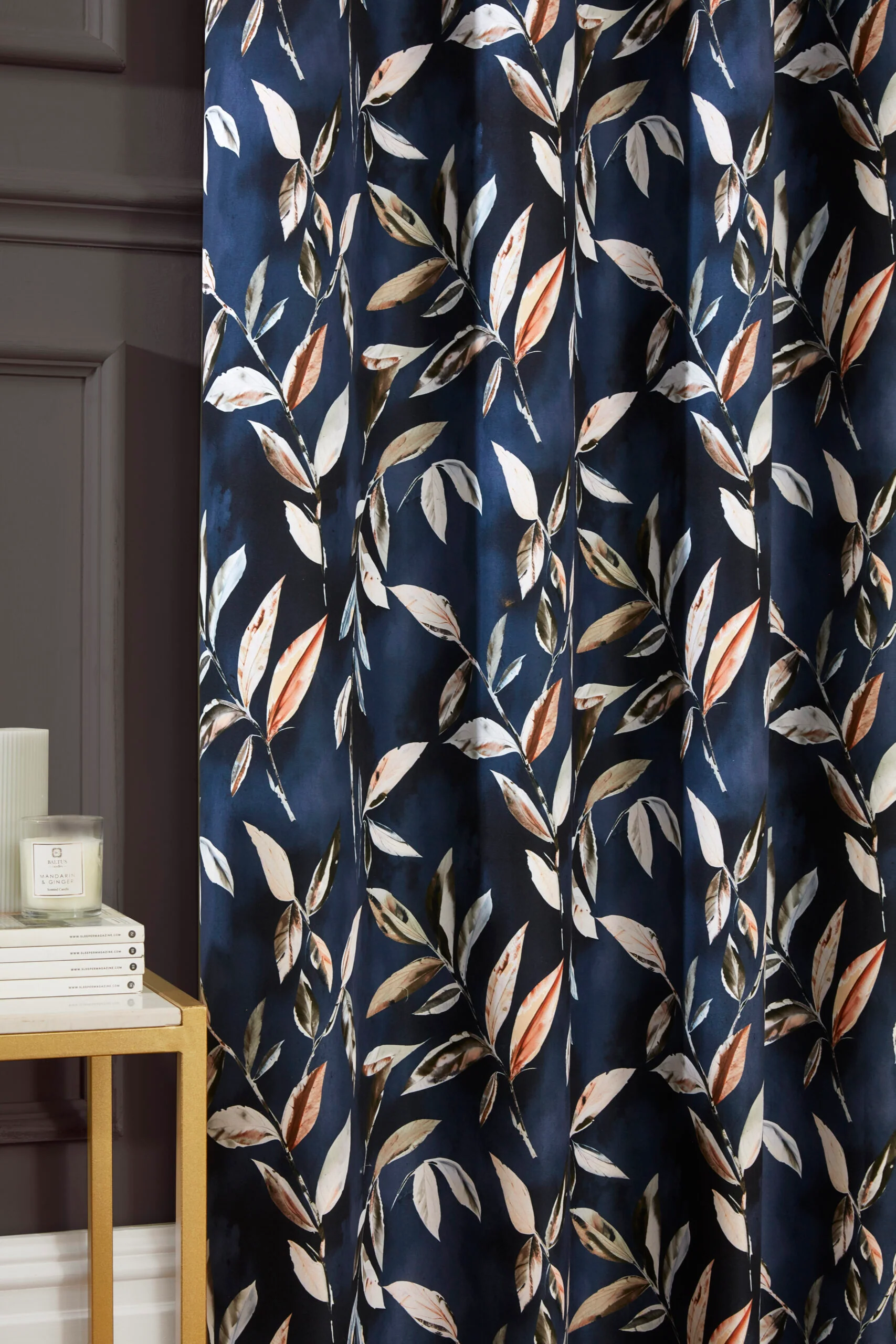 MADRID NAVY EYELET CURTAINS - Image 3
