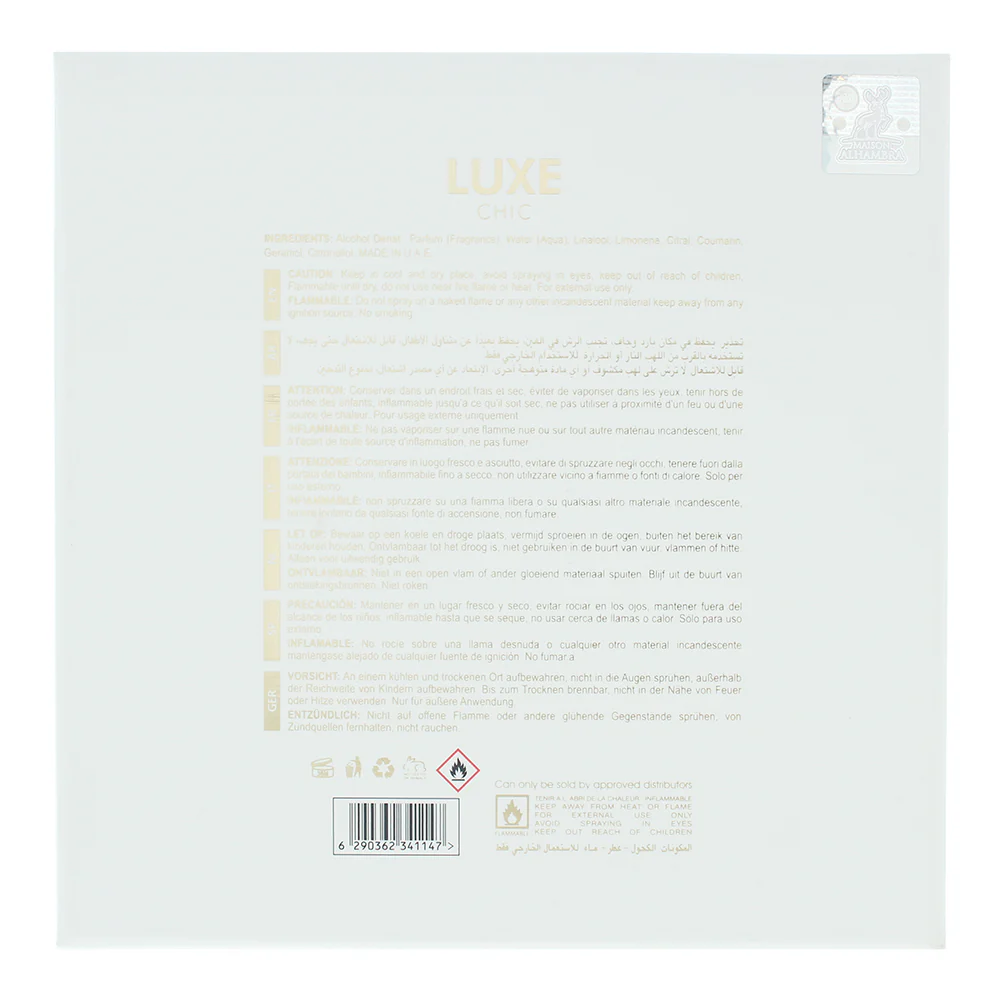 Maison Alhambra Luxe Chic Eau De Parfum 100ml - Image 2