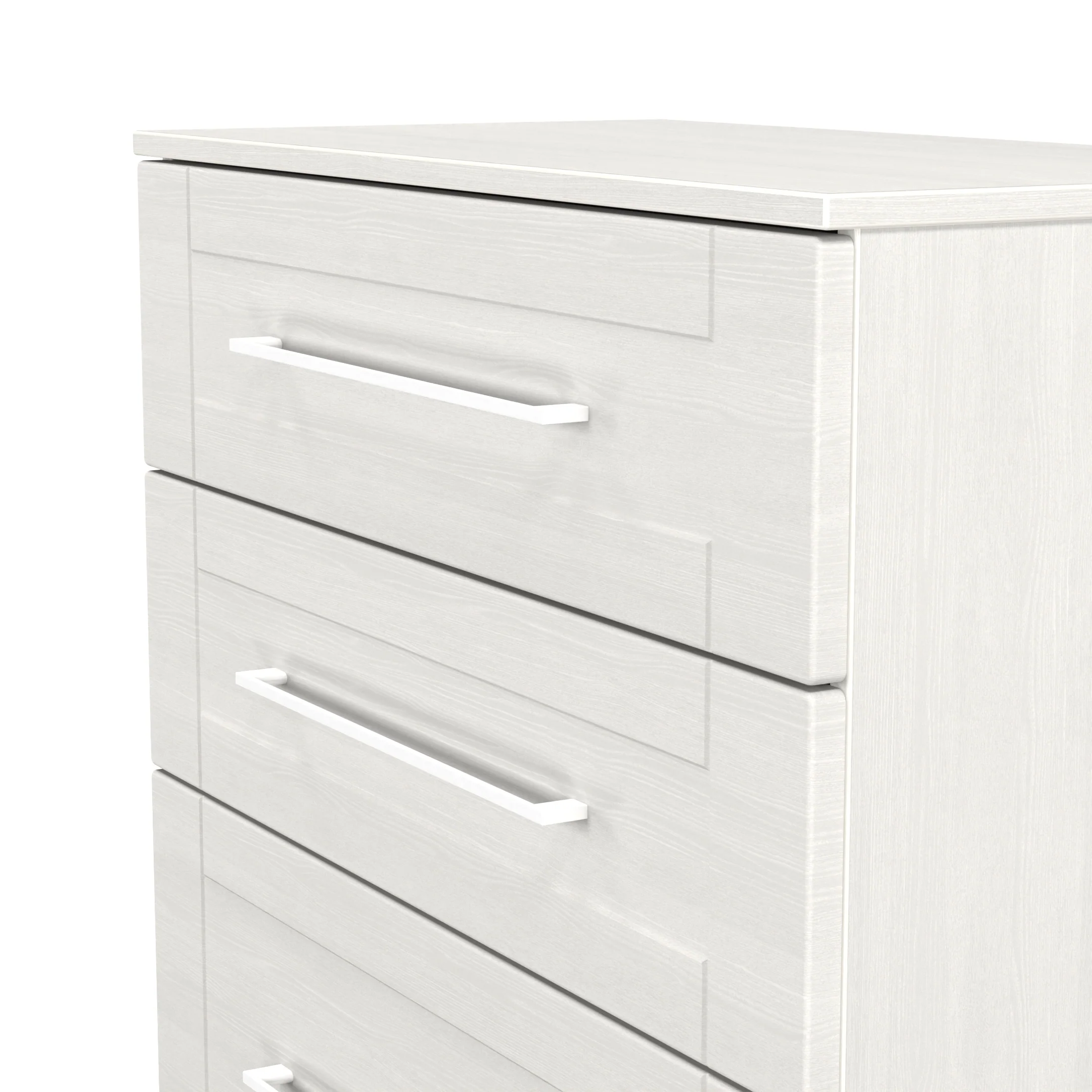Malton Ready Assembled 4 Drawer Deep Chest in Grey Ash - Image 4