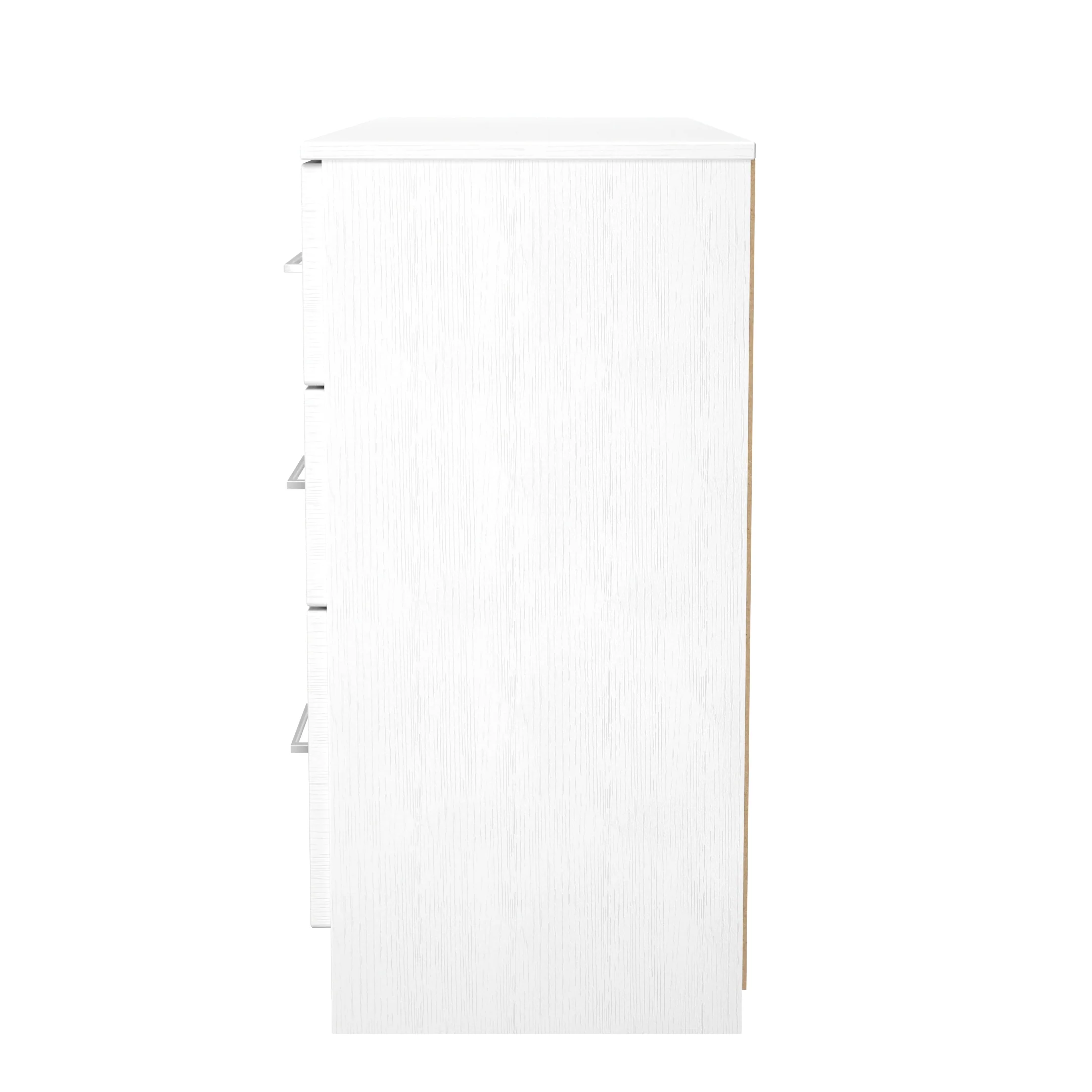 Malton Ready Assembled Double Pedestal Desk in White Ash - Image 3