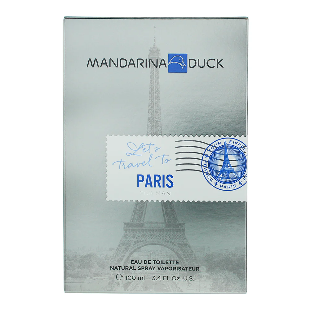 Mandarina Duck Let's Travel To Paris For Men Eau De Toilette 100ml - Image 3