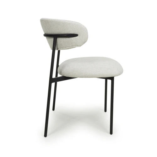 Marisa Linen Effect Natural Dining Chair - Image 3