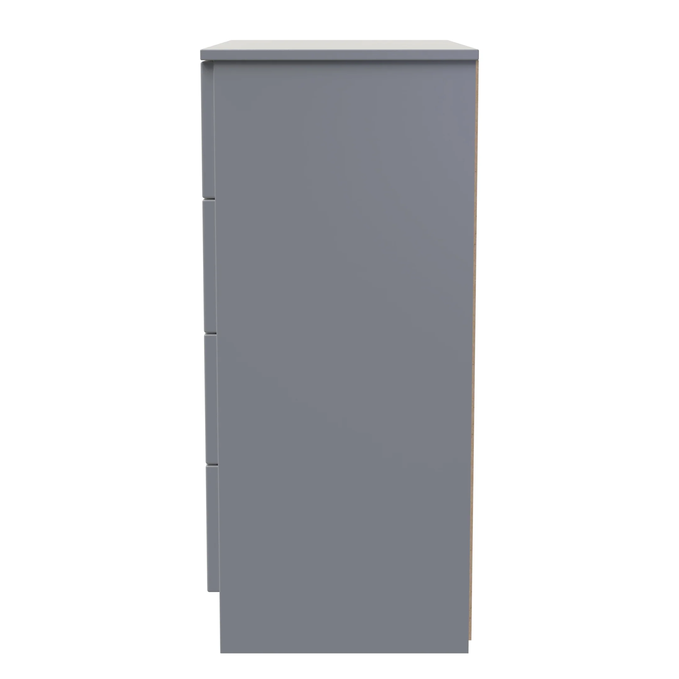 Milan 4 Drawer Chest in Dusk Grey - Ready Assembled - Image 3