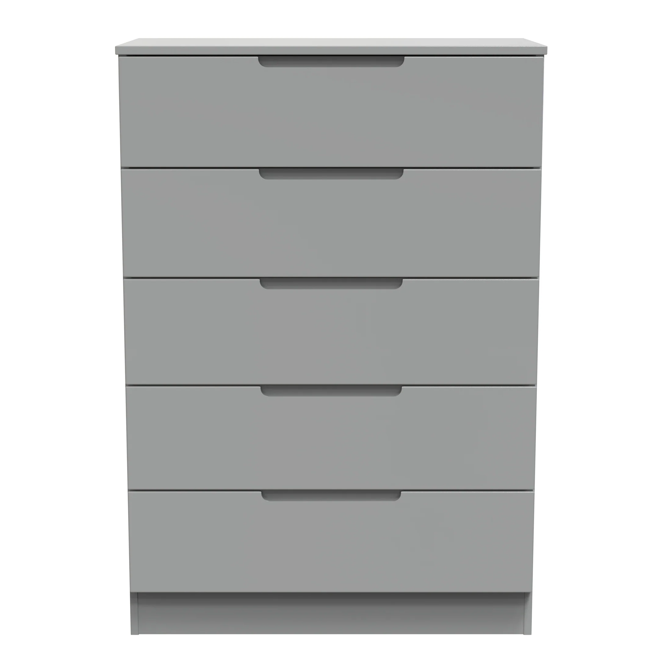 Milan 5 Drawer Chest in Dusk Grey - Ready Assembled - Image 2