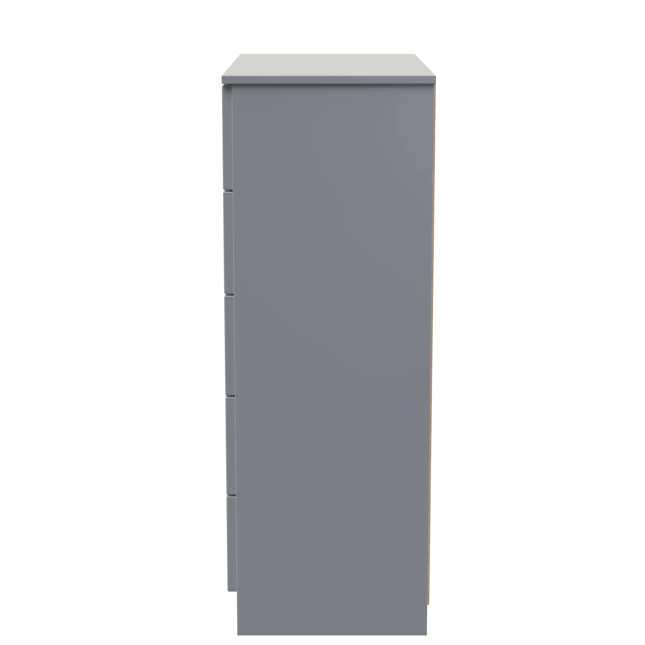 Milan 5 Drawer Chest in Dusk Grey - Ready Assembled - Image 3