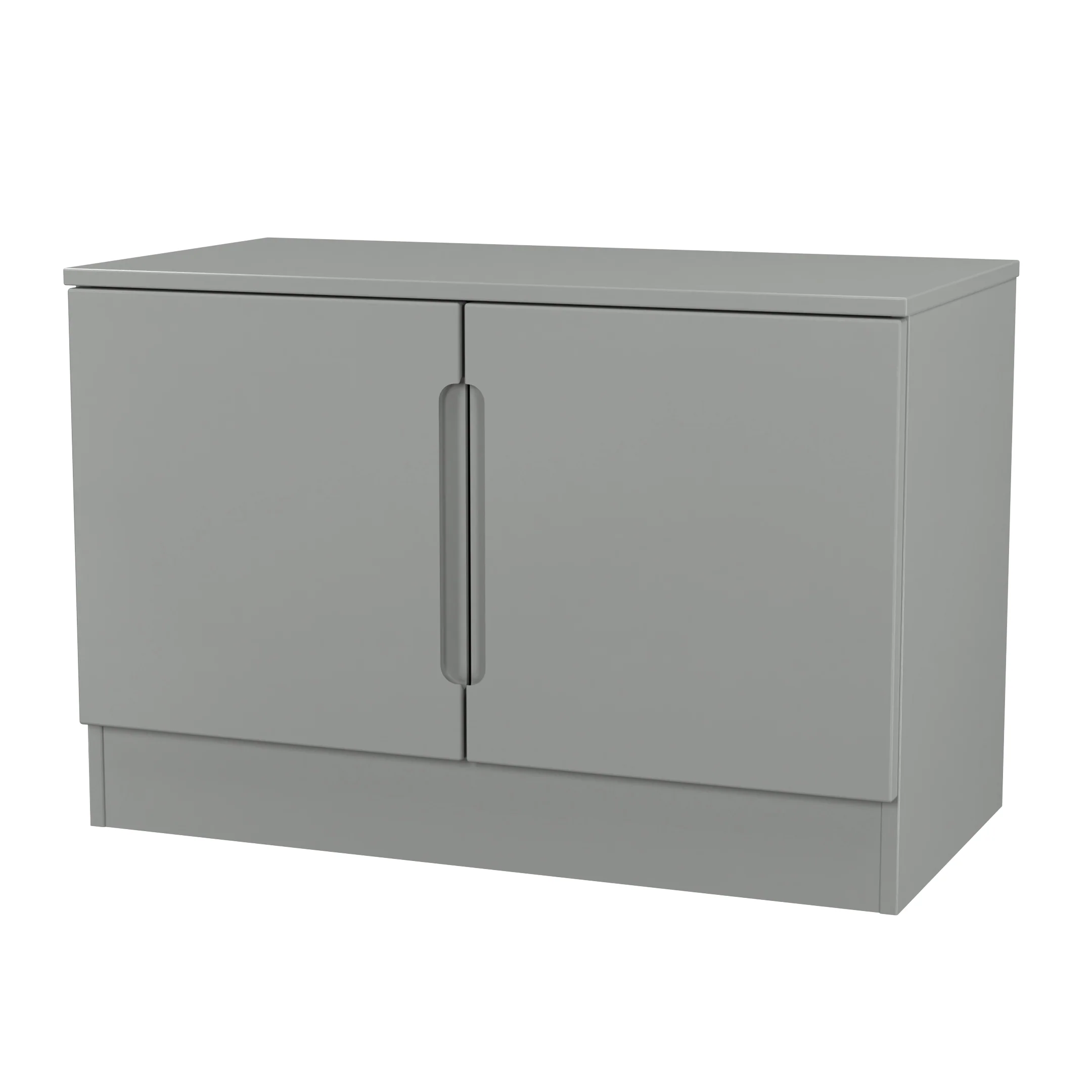 Milan Compact 2 Door TV & Media Unit in Dusk Grey - Ready Assembled - Image 4