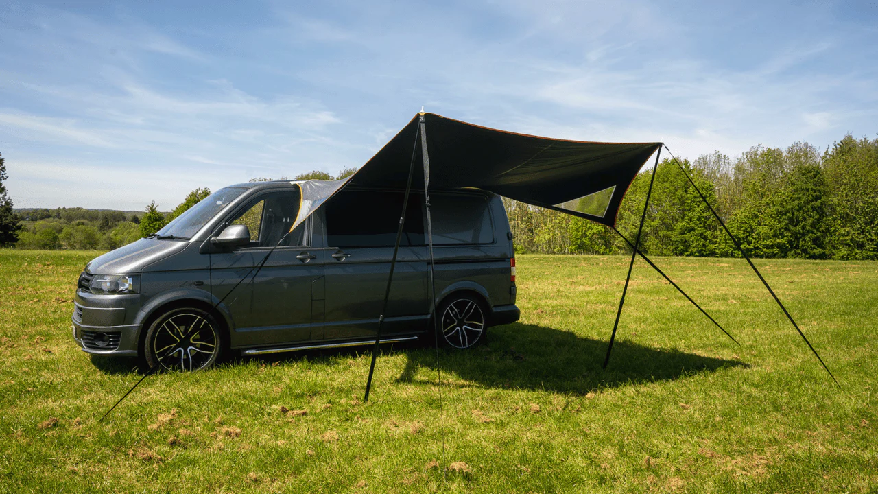 Modern Shade Campervan Canopy - Orange - Image 2