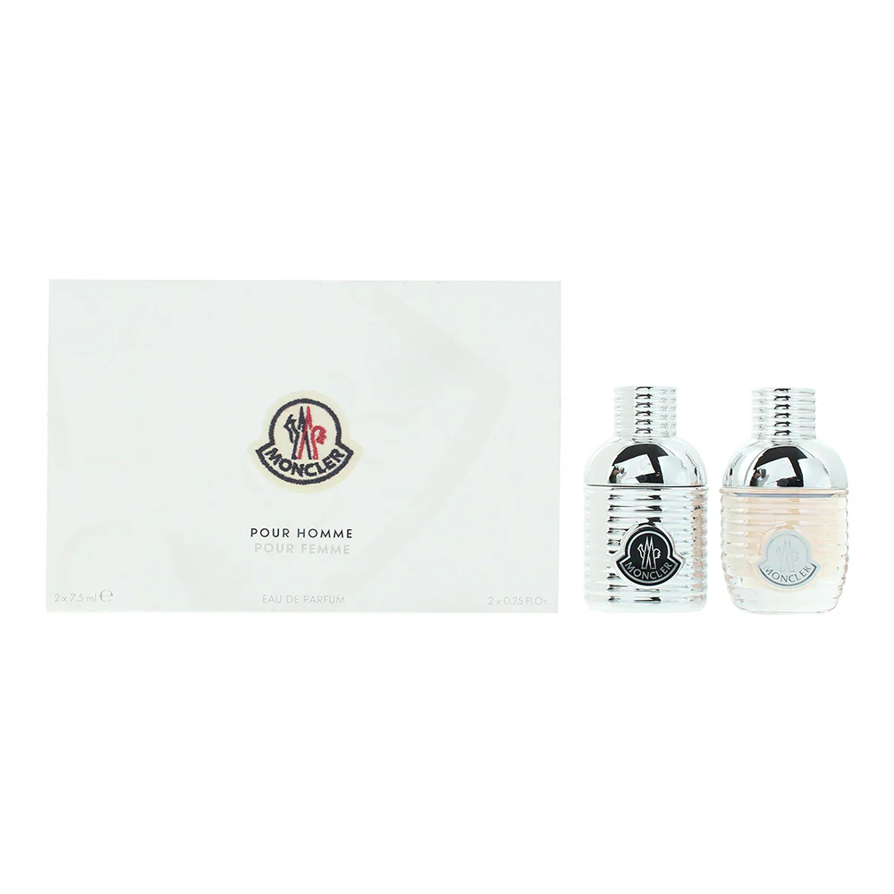Moncler Pour Femme & Pour Homme 2 Piece Gift Set: Eau De Parfum 7.5ml - Eau De P