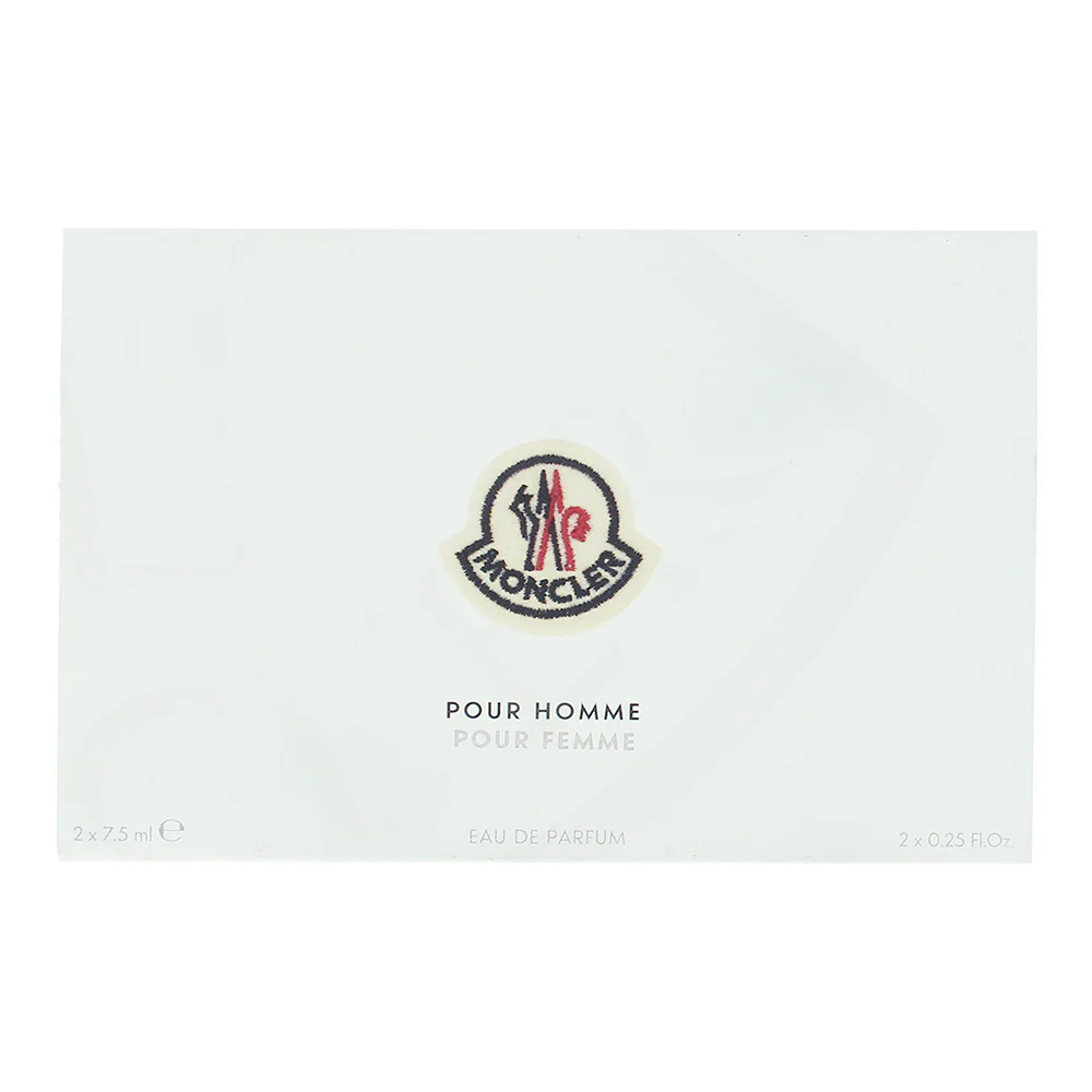 Moncler Pour Femme & Pour Homme 2 Piece Gift Set: Eau De Parfum 7.5ml - Eau De P - Image 3