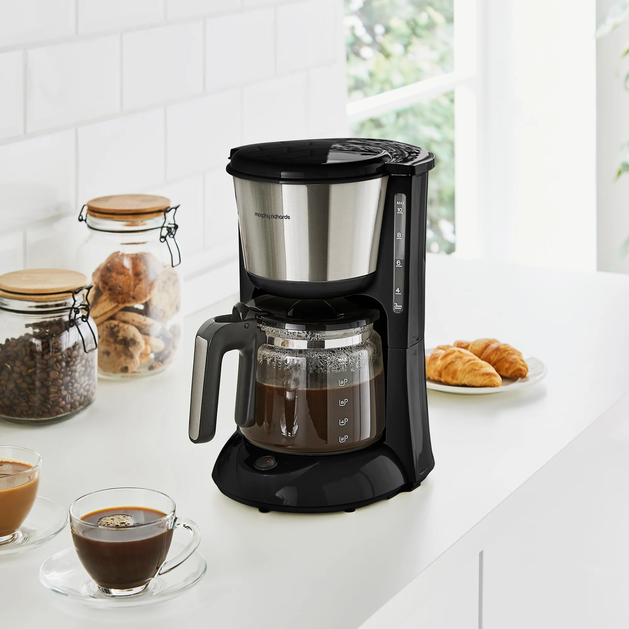 Morphy Richards Equip Filter Coffee Machine Brushed Steel - Image 7