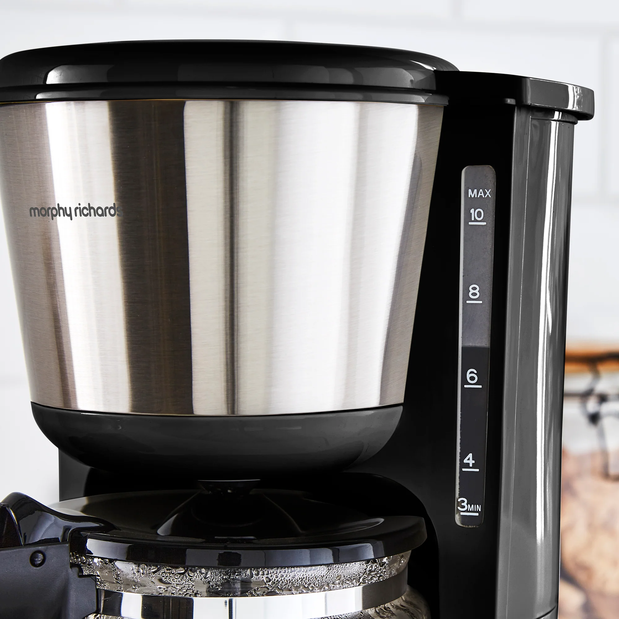 Morphy Richards Equip Filter Coffee Machine Brushed Steel - Image 8