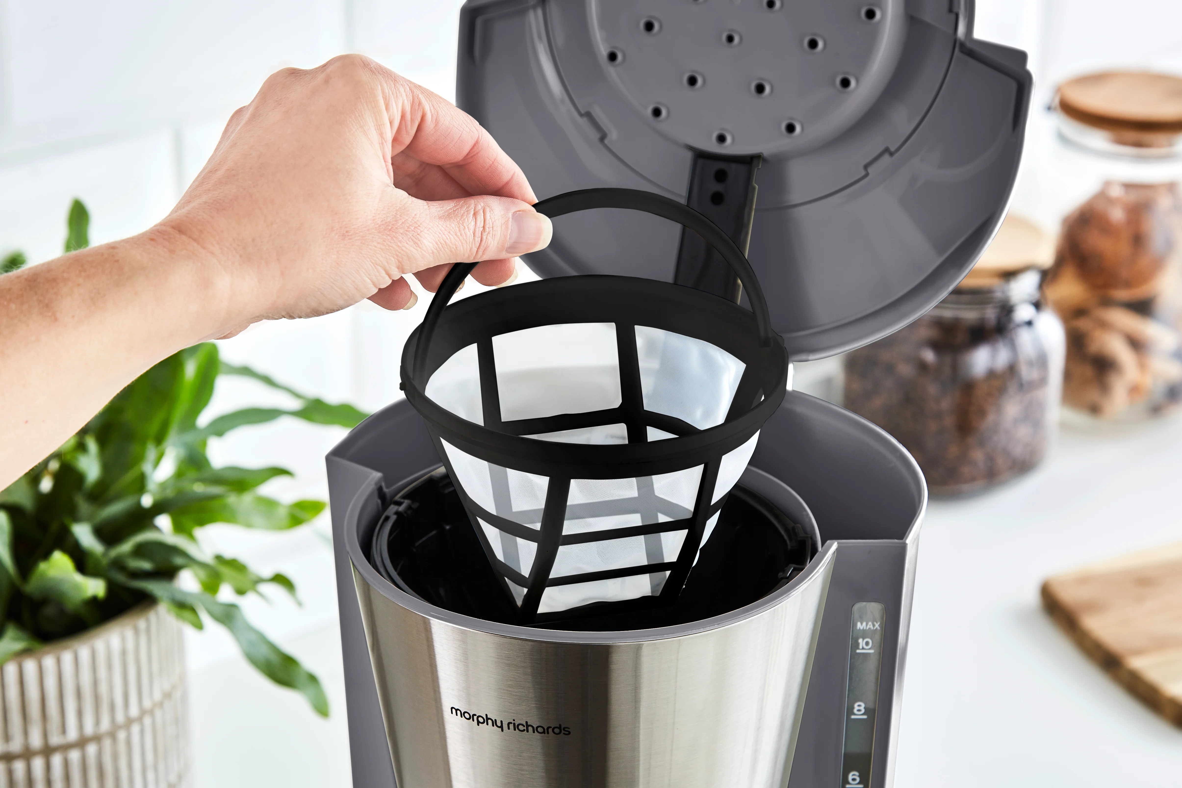 Morphy Richards Equip Filter Coffee Machine Grey - Image 4