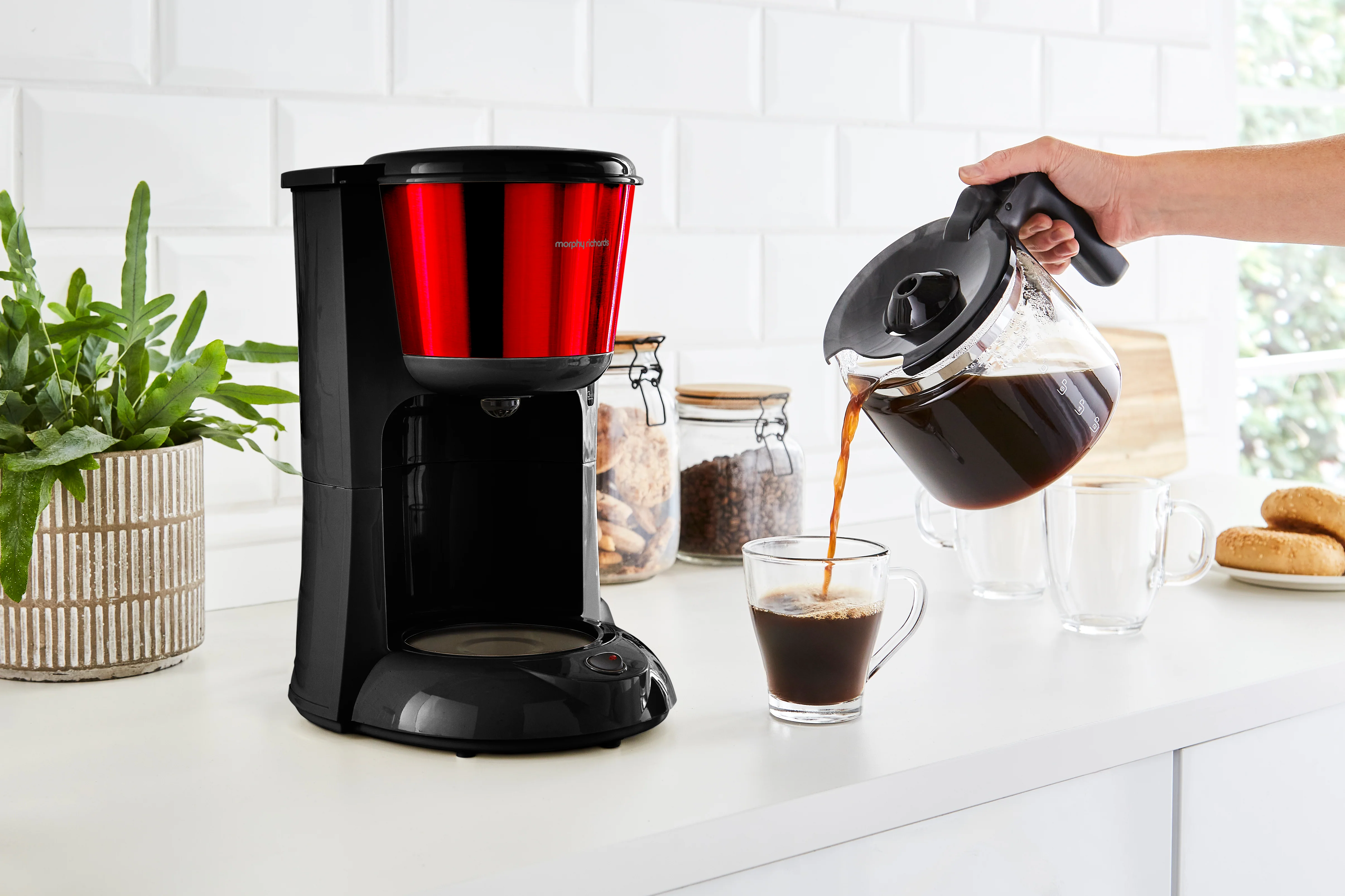 Morphy Richards Equip Filter Coffee Machine Red - Image 2