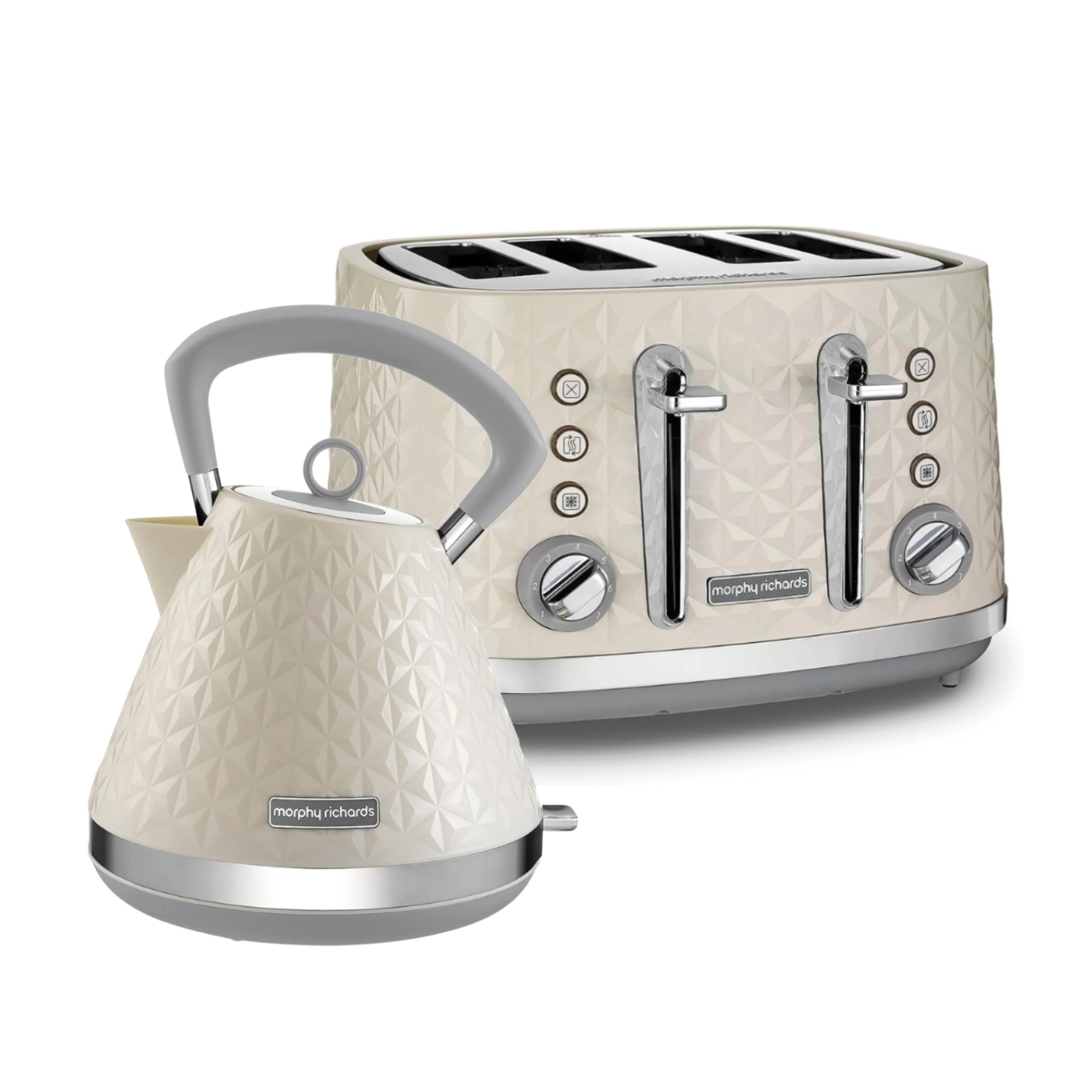 Morphy Richards Vector Cream Kettle and Toaster Set