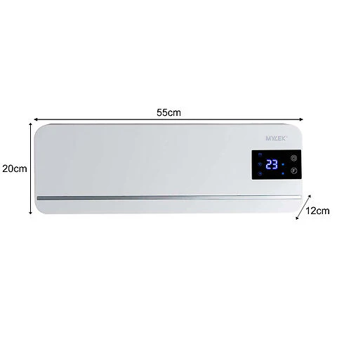 MYLEK Electric 2kW OverDoor Fan Heater Air Curtain & Cooling Fan LED Display - Image 3