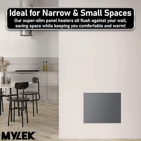 MYLEK Panel Space Heater 0.5KW Eco Smart WiFi App Radiator Electric Slim Low Energy IPX4 Rated - Image 7