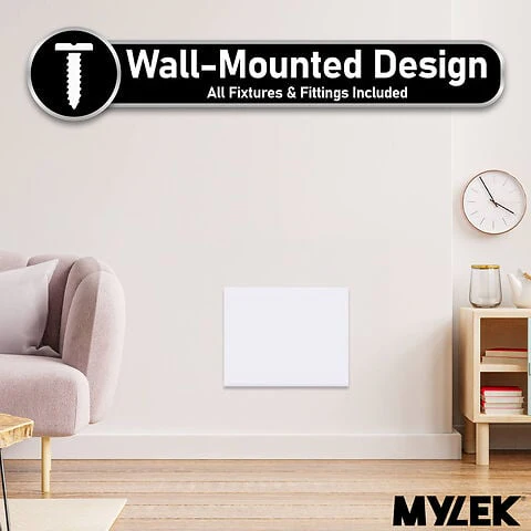 MYLEK Panel Space Heater White 2KW Eco, Smart and WiFi App Slimline Low Energy - Wall Mounted, Bathroom IPX4 - Image 10