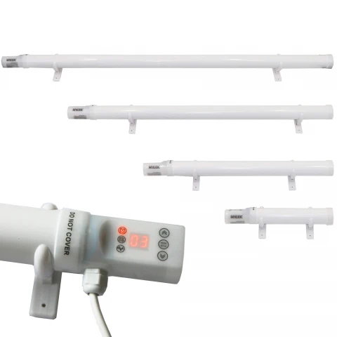 Mylek Tubular Heater 60W - 340mm - Low Energy Tube - Built in Digital Timer Thermal Cut Out - Mounting Brackets Greenhouse, Garage - Image 8