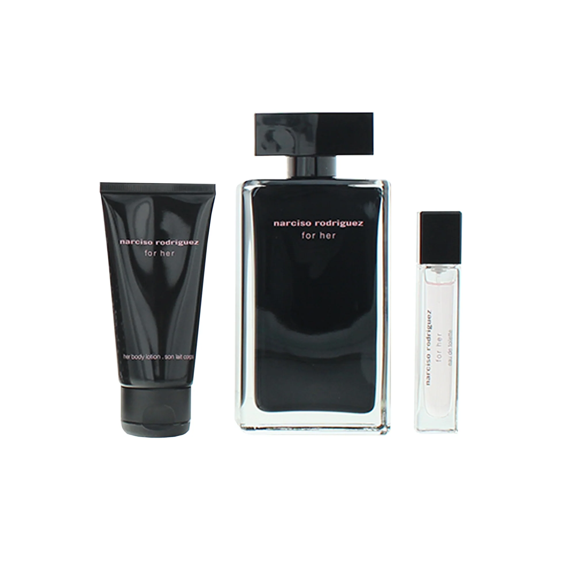 Narciso Rodriguez For Her 3 Piece Gift Set: Eau De Toilette 100ml - Body Lotion - Image 4