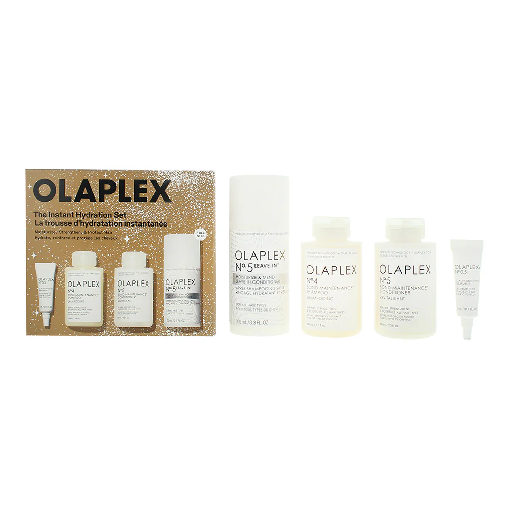 Olaplex Instant Hydration 4 Piece Gift Set: No.4 Shampoo 100ml - No.5 Conditione