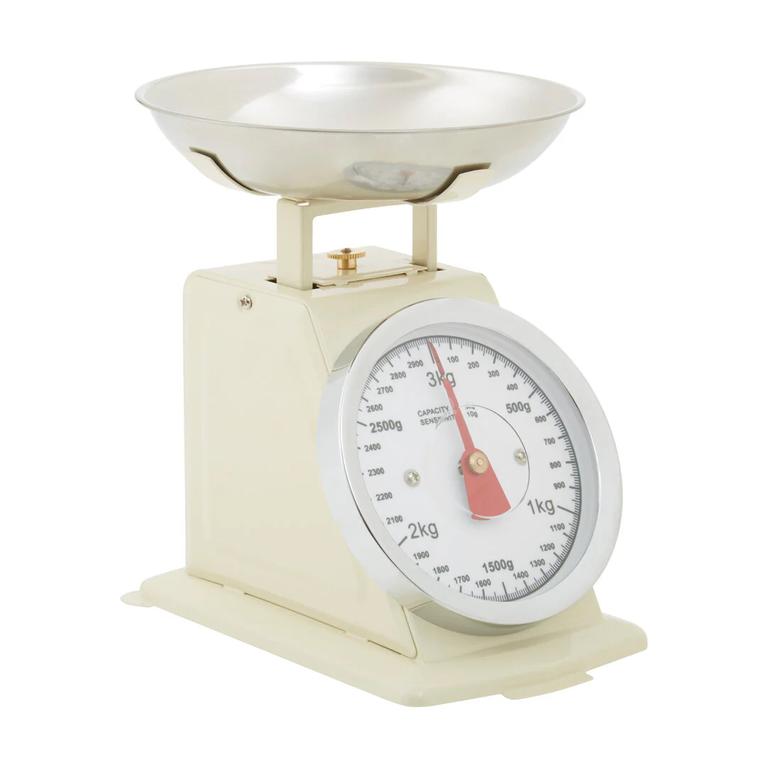 Olivier 3kg Cream Retro Kitchen Scale - Image 2