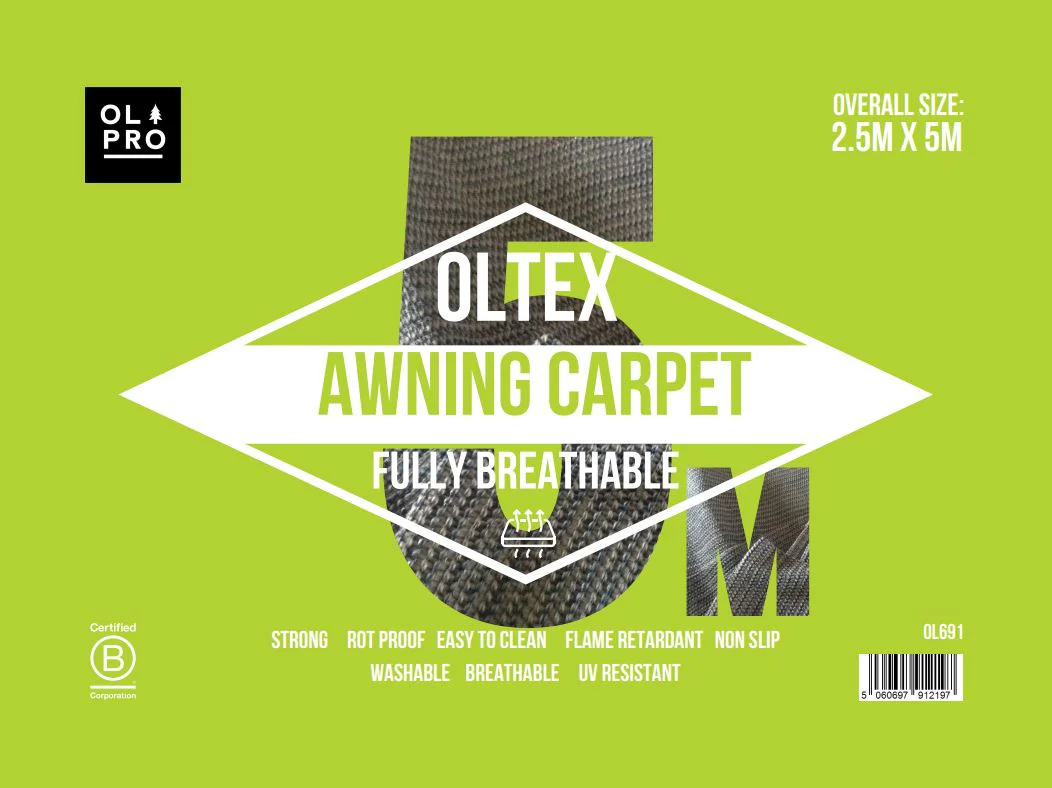 Oltex Breathable Awning Groundsheet 2.5m X 5m - Blue - Image 4