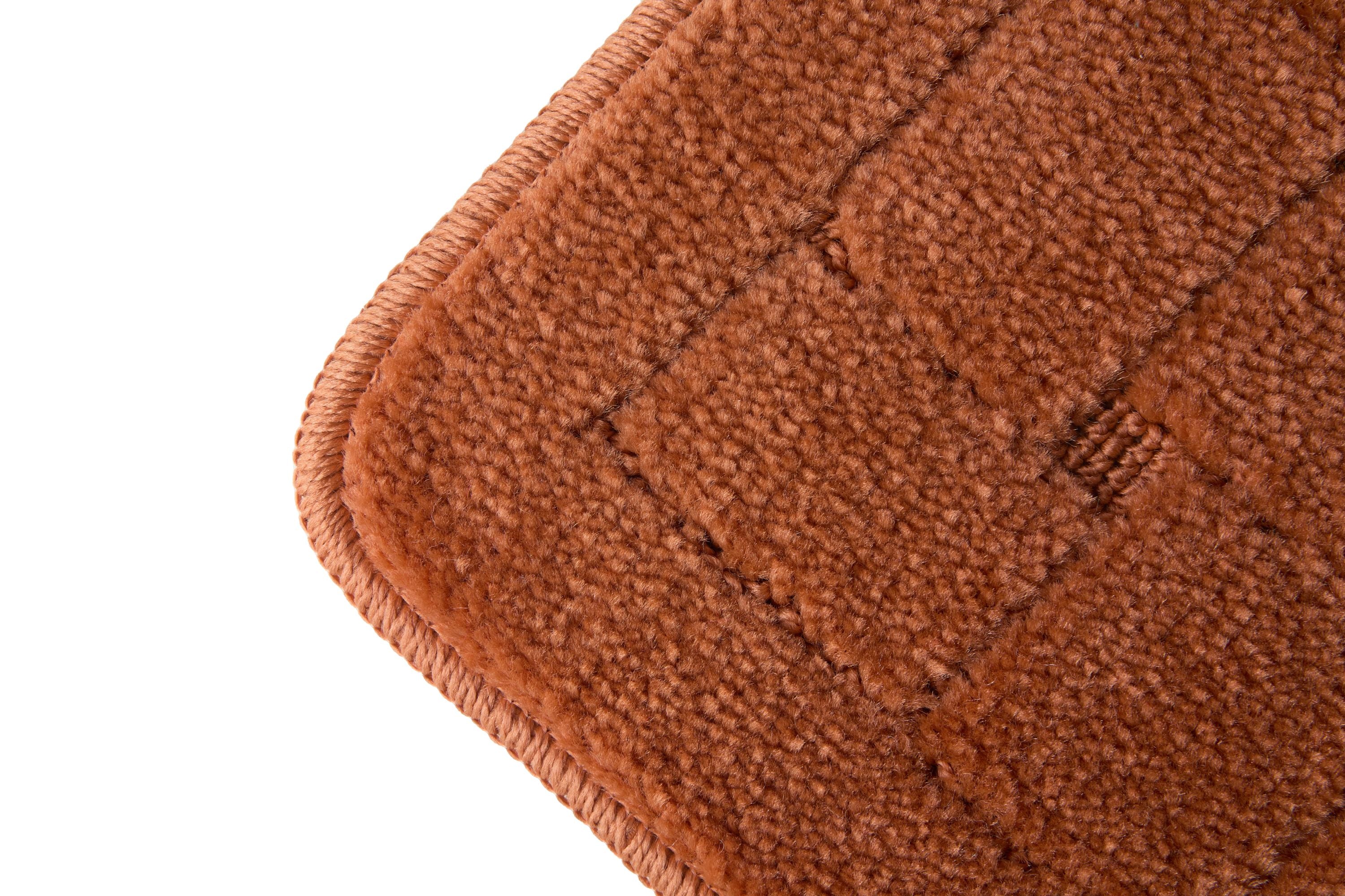 Orkney - Crosshatch 2 Pc Bath Set in Burnt Orange - Image 3