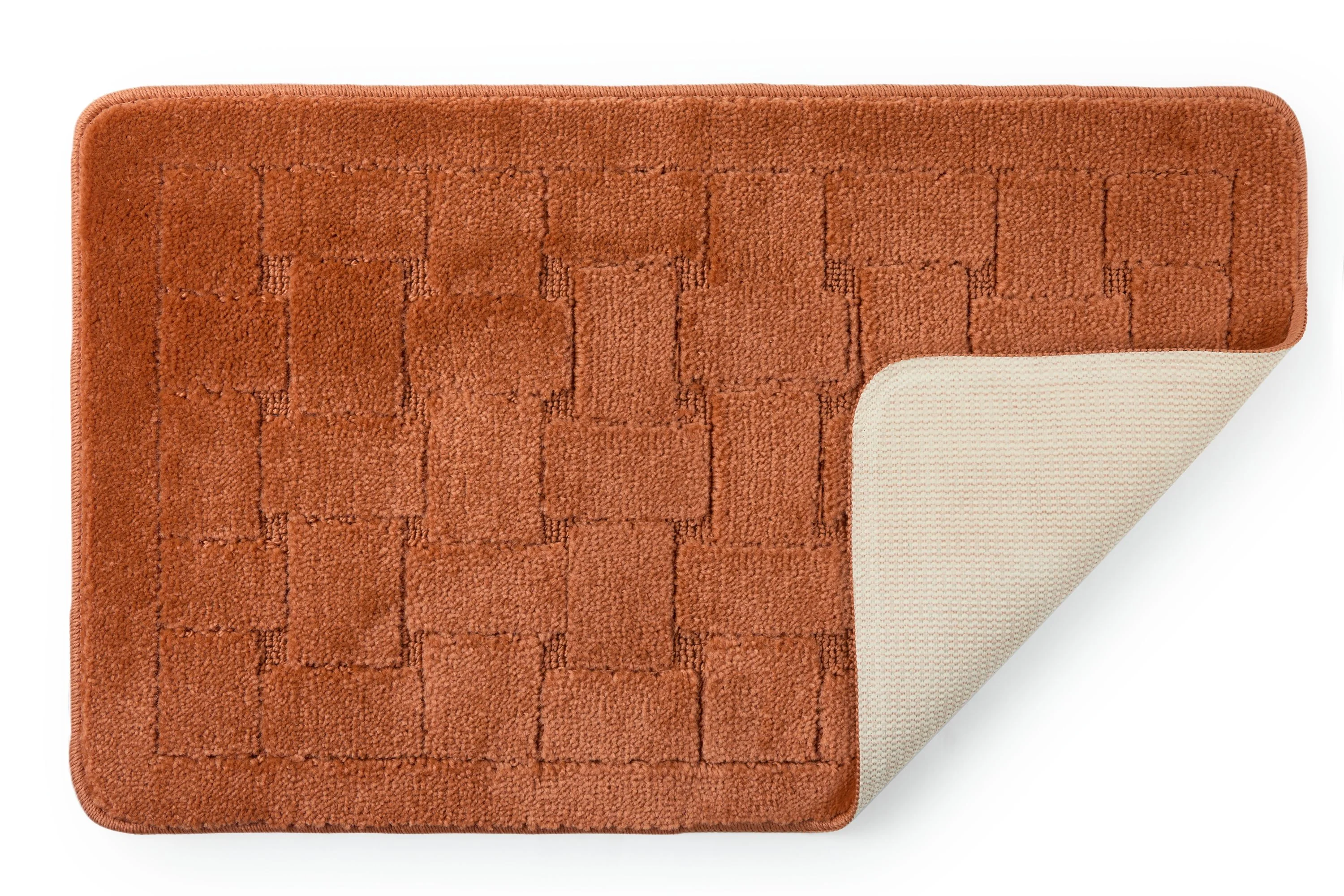Orkney - Crosshatch 2 Pc Bath Set in Burnt Orange - Image 4