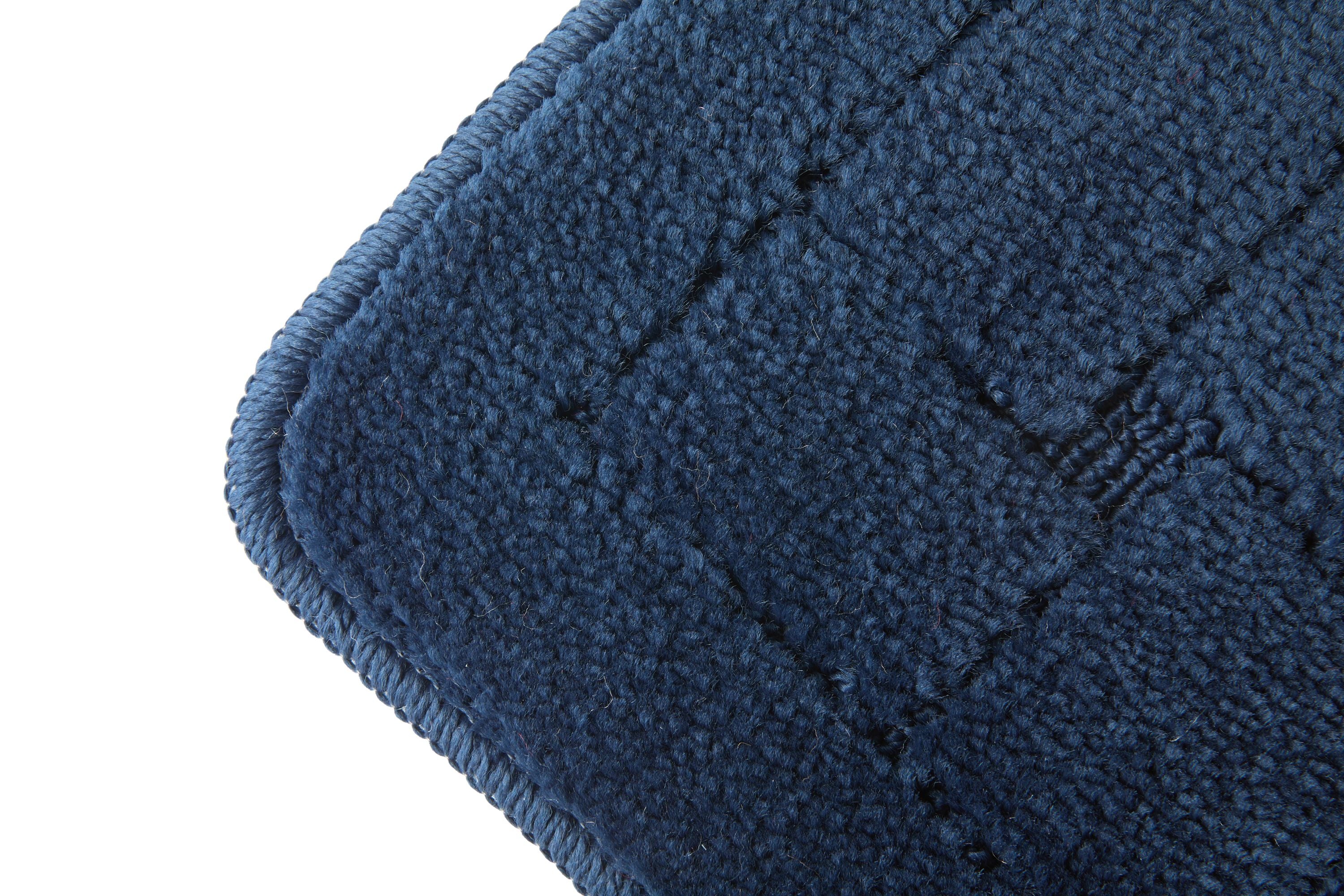 Orkney - Crosshatch Bath mat in Navy - Image 4