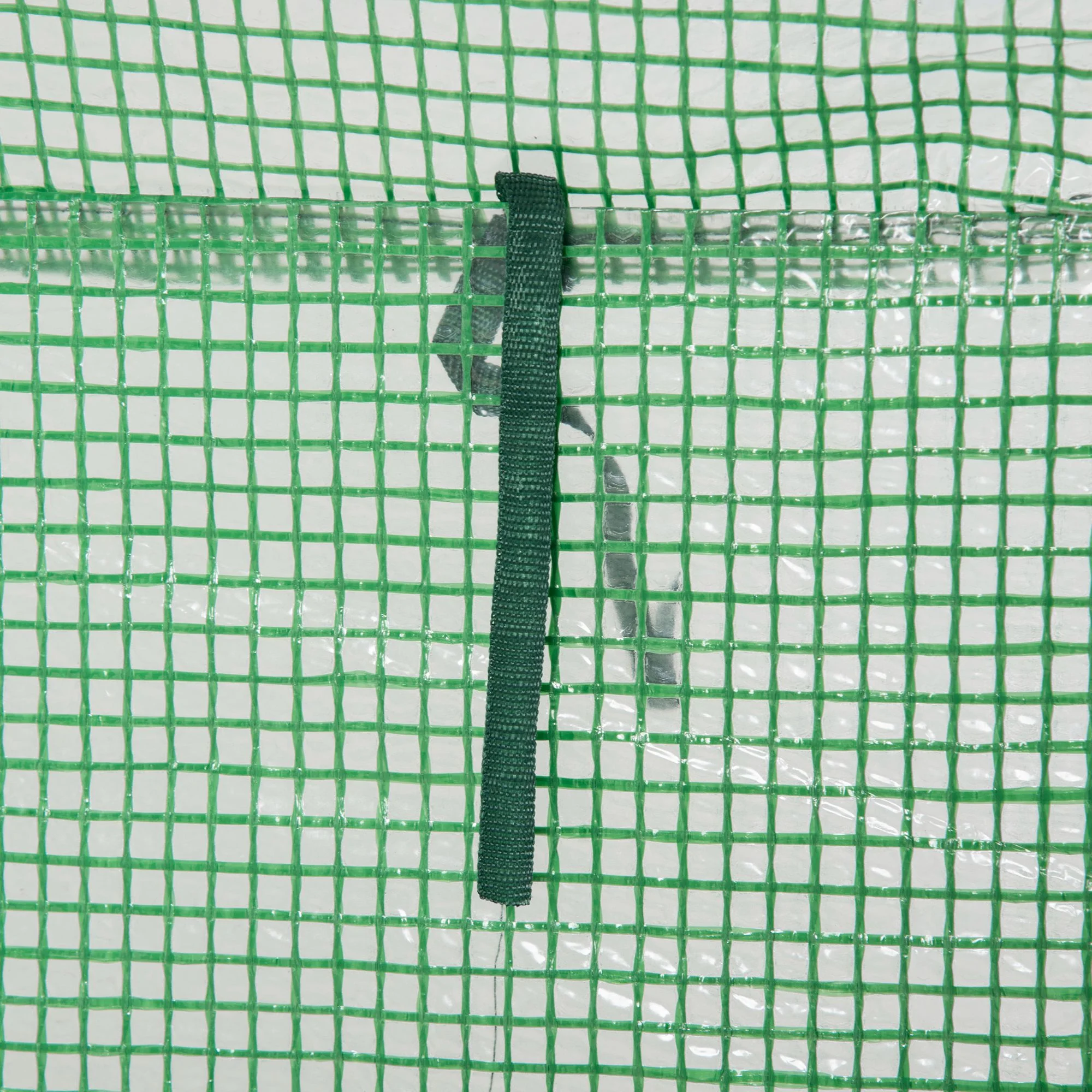 Outsunny 100 x 50 x 150cm Greenhouse w/ Zipper Roll-up Door Outdoor Green - Image 8