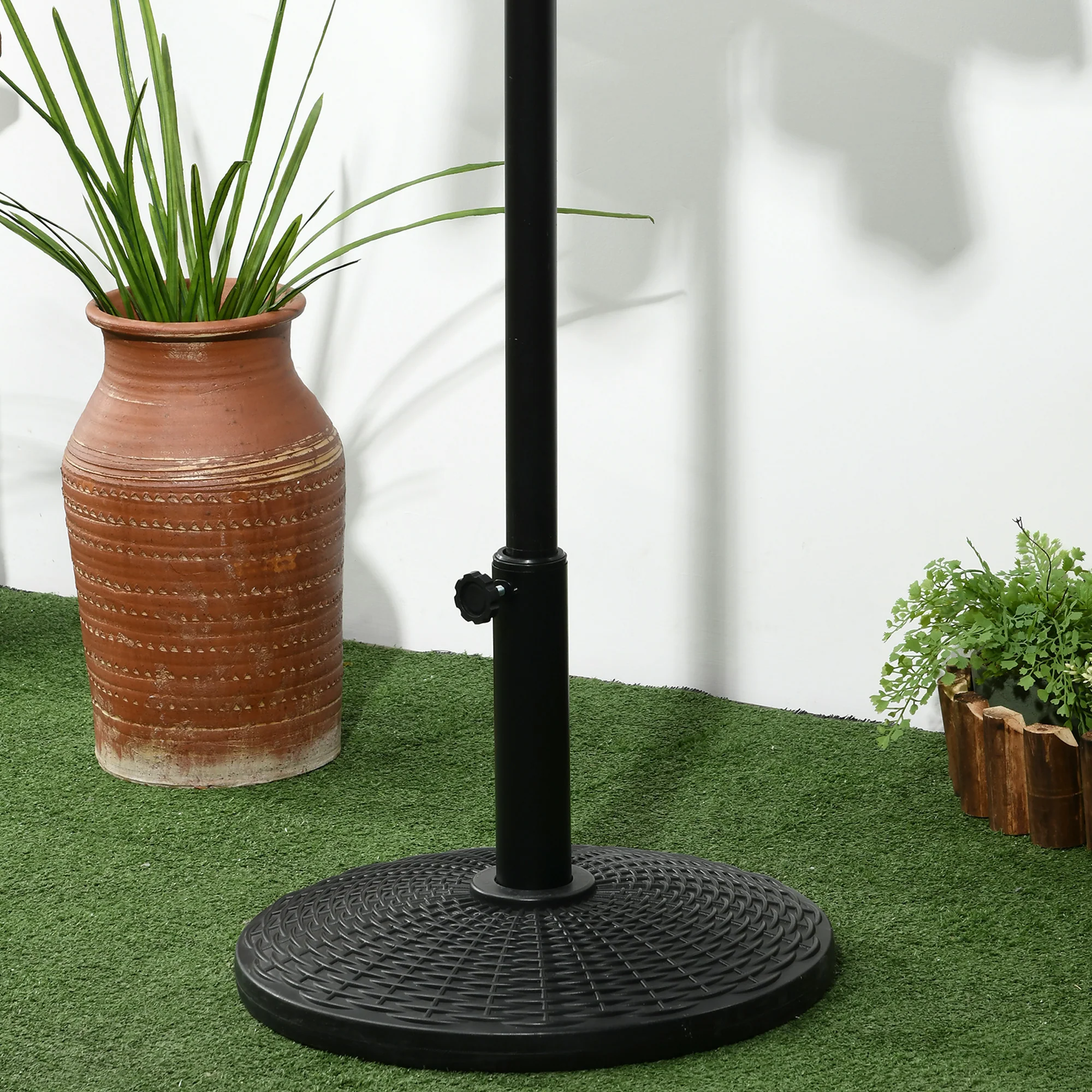 Outsunny 11.5kg Patio Weighted Umbrella Base Parasol Holder Outdoor Stand - Image 7