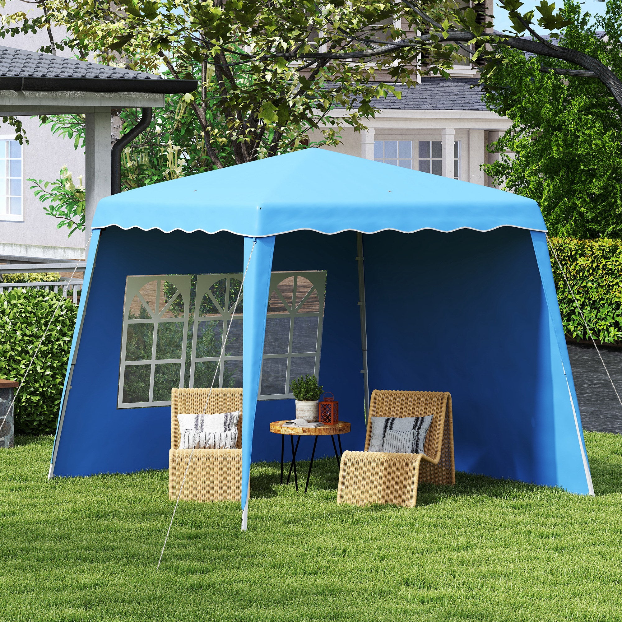 Outsunny 2.4 X 2.4m UV50+ Pop Up Gazebo Canopy Tent With Carry Bag - Image 11