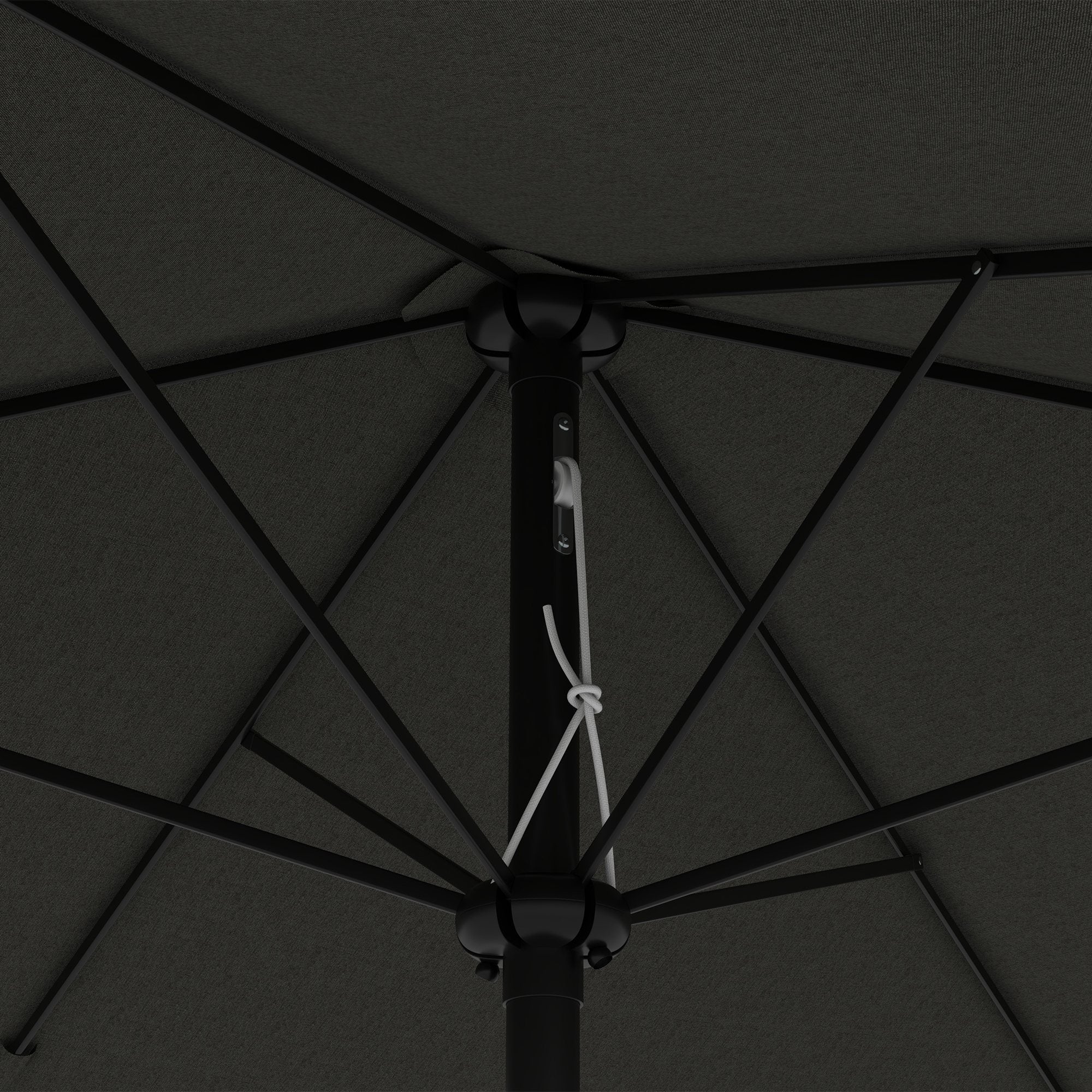 Outsunny 2 X 3(m) Garden Parasol Rectangular Market Umbrella W/ Crank - Brown/Beige/Black/Grey - Image 32