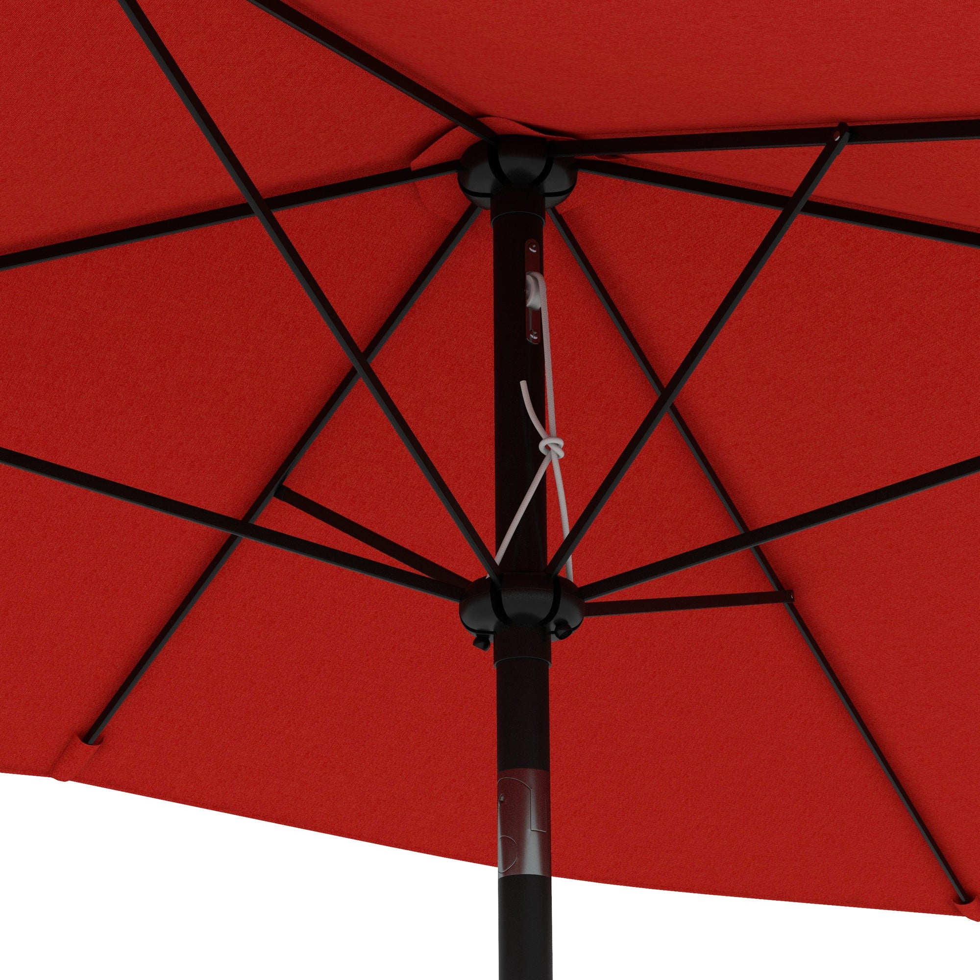 Outsunny 2 X 3(m) Garden Parasol Rectangular Market Umbrella W/ Wine Red - Image 9