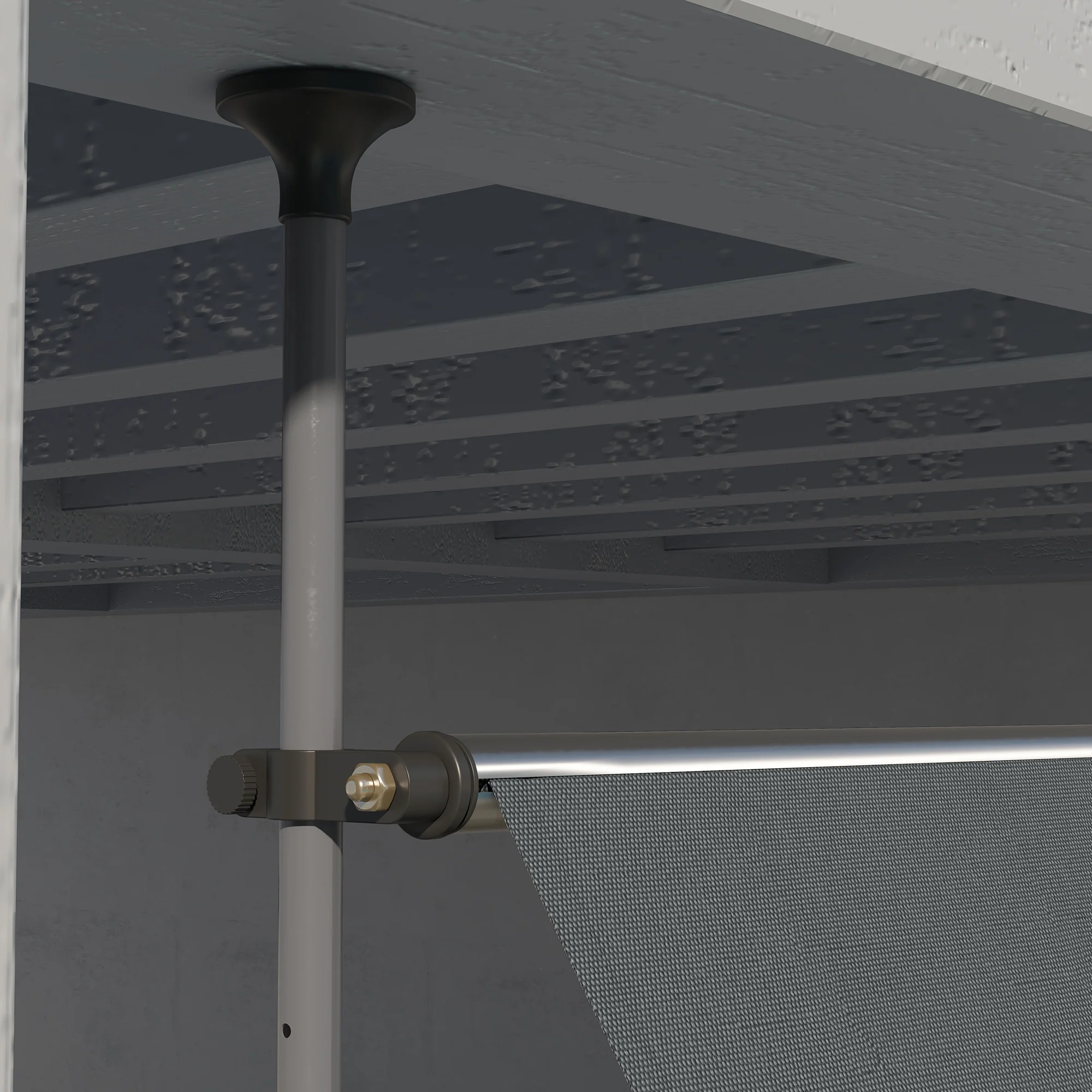 Outsunny Freestanding Retractable Awning, Non-Screw Garden Awning - Image 9