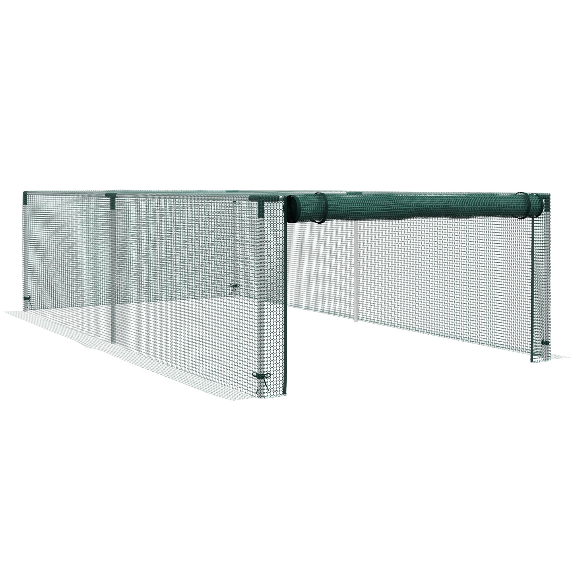 Outsunny 8' x 4' Plant Protection Tent Crop Cage with Door, Green