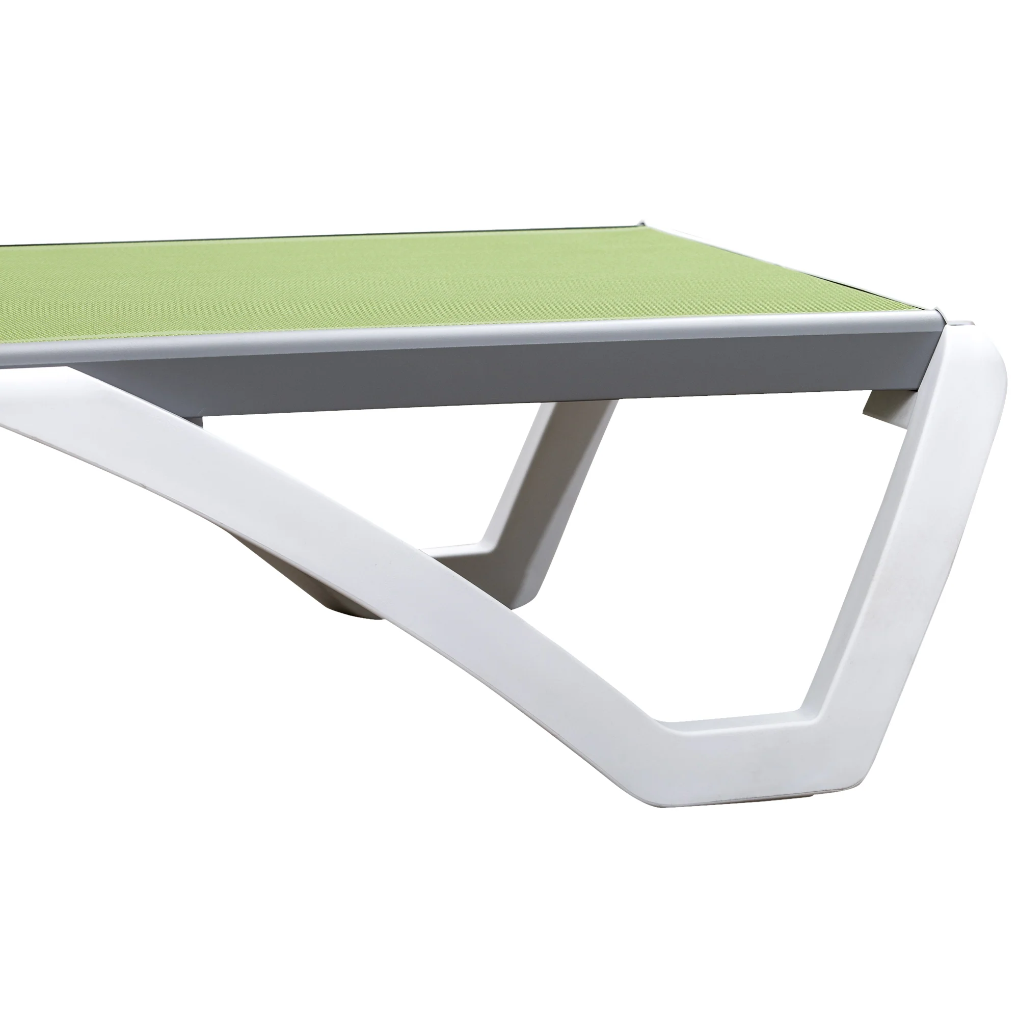 Outsunny Chaise Patio Lounge with 5-Level Adjustable Back Green - Image 9