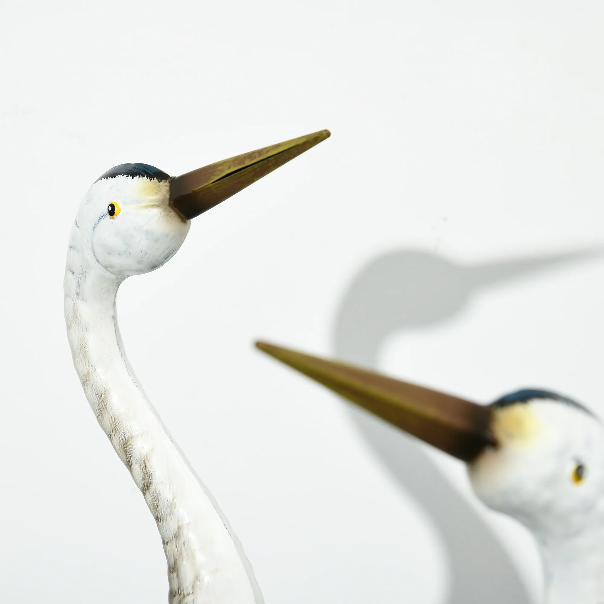 Outsunny Crane Garden Ornaments, 2 PCS Steel Garden Statue Set Multi-Colour - Image 7