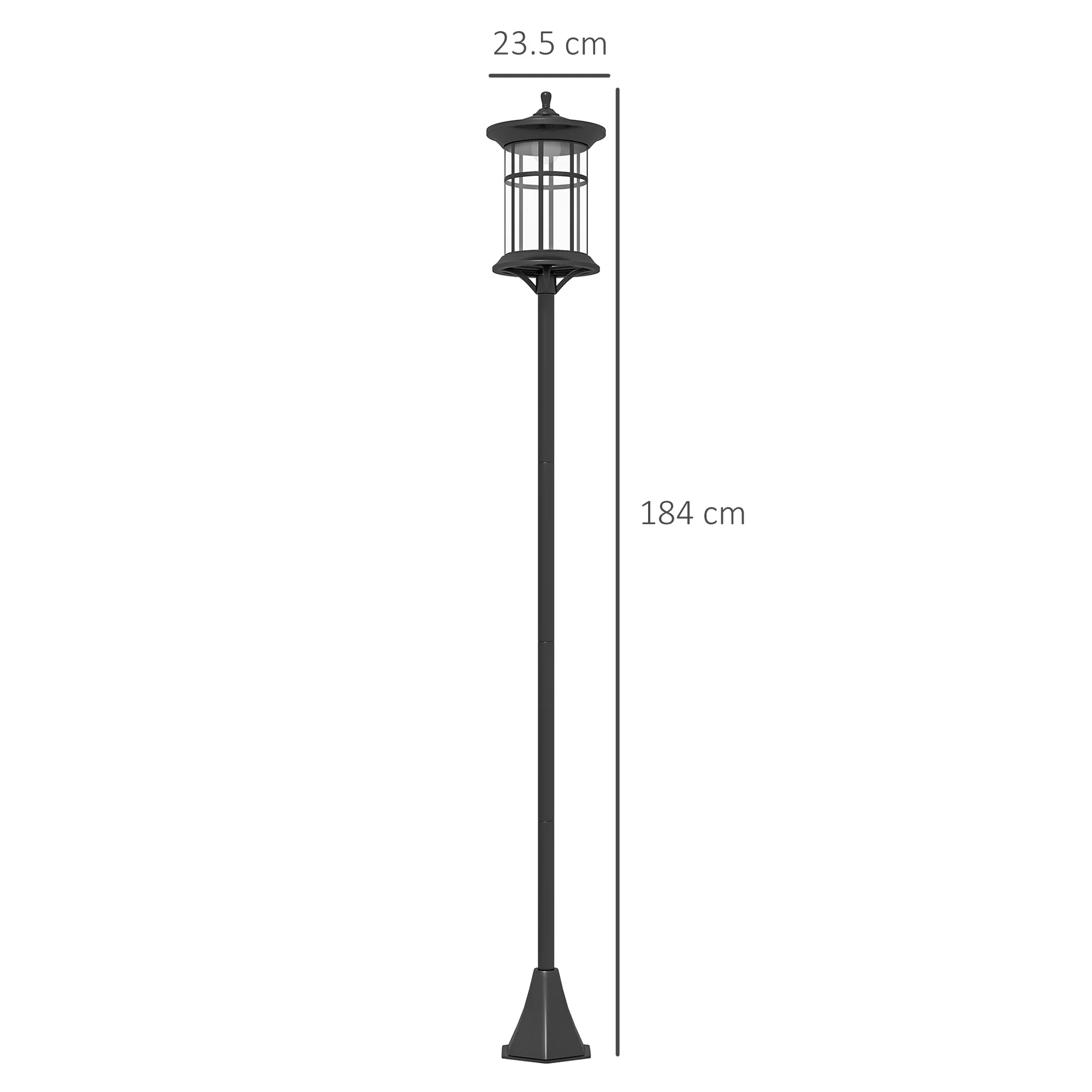 Outsunny LED Outdoor Solar Post Lights, Waterproof IP44, Cool White, 2 Pack - Image 5