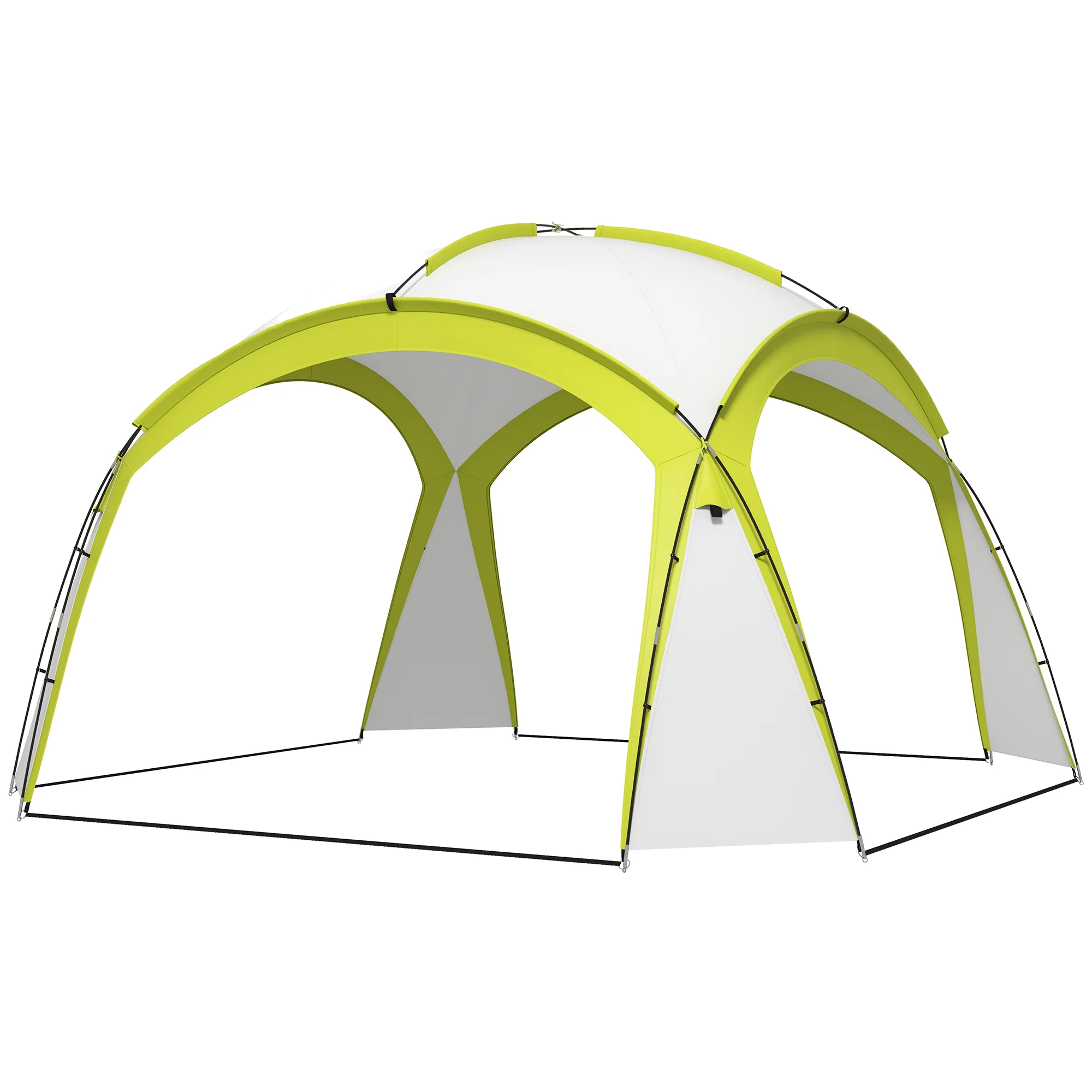Outsunny Outdoor Gazebo Event Shelter Party Tent for Garden Green