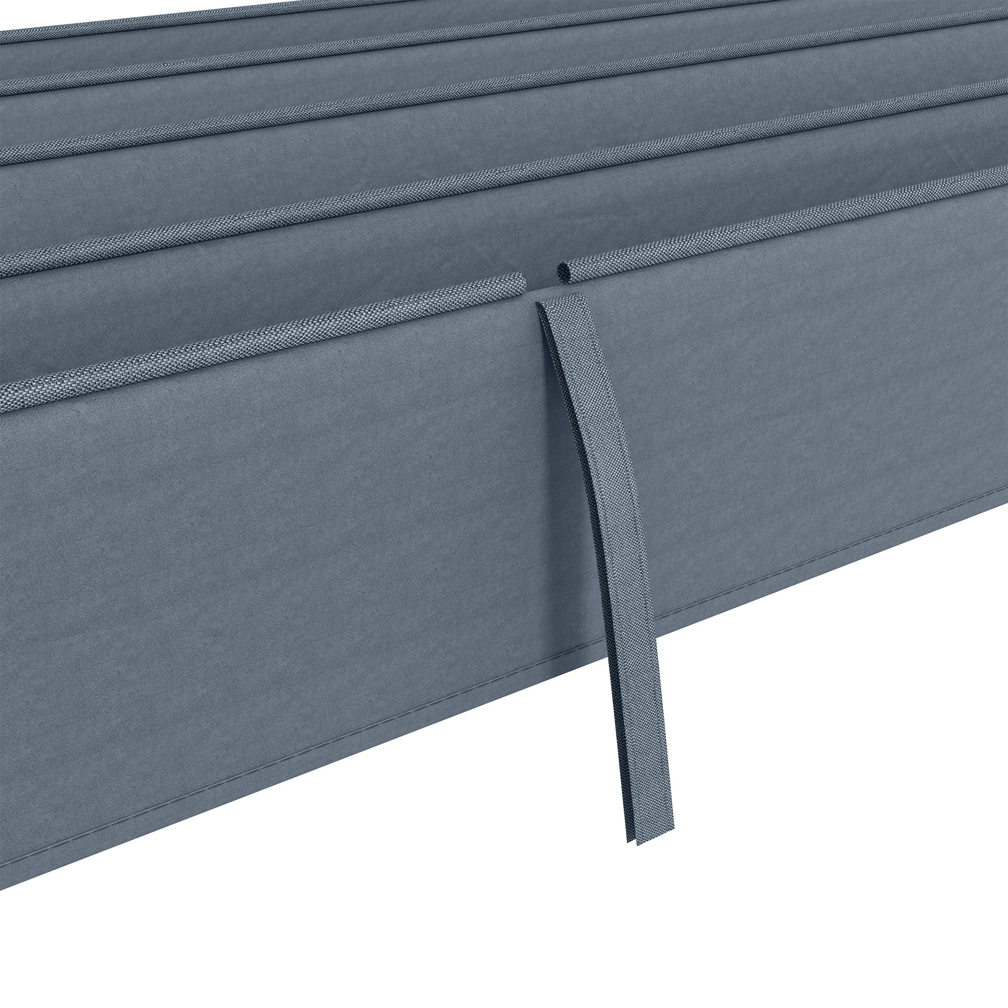 Outsunny Pergola Sun Shade Cover Roof Replacement for 3 x 2.15m Pergola, Grey - Image 8