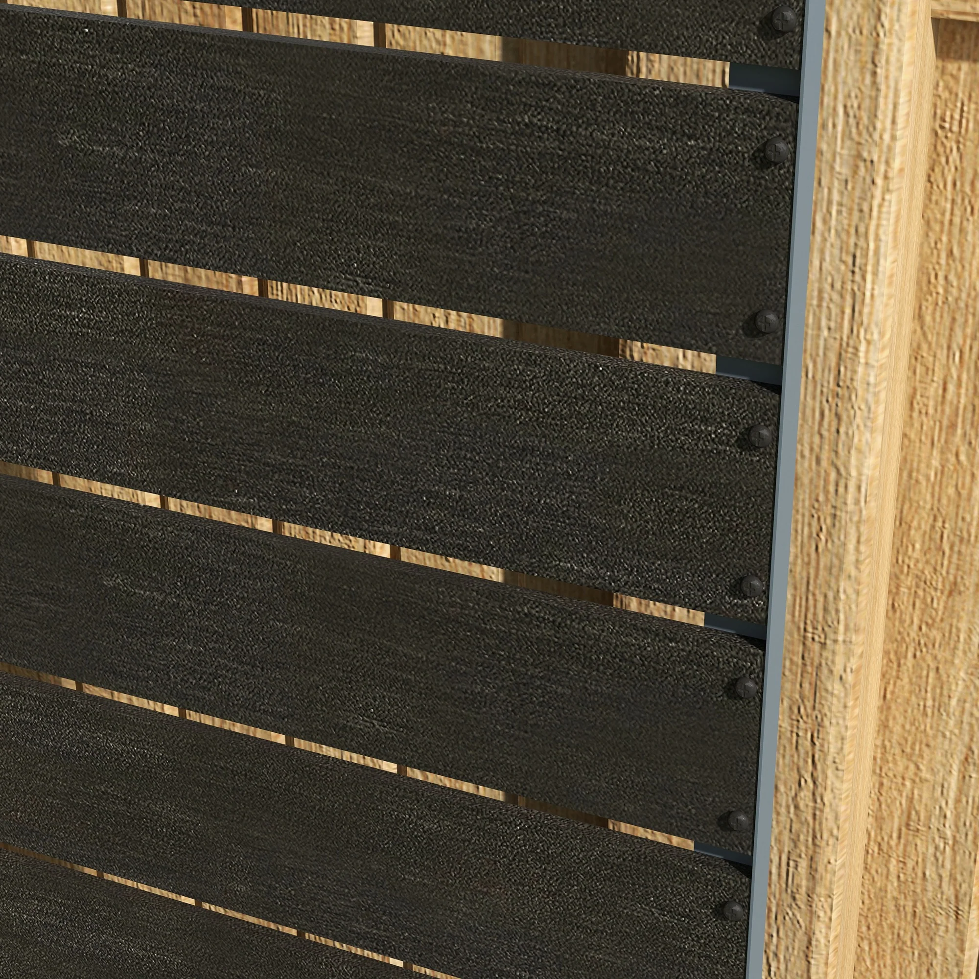 Outsunny Raised Garden Bed with Trellis and Drainage Hole, Planter Box Black - Image 8