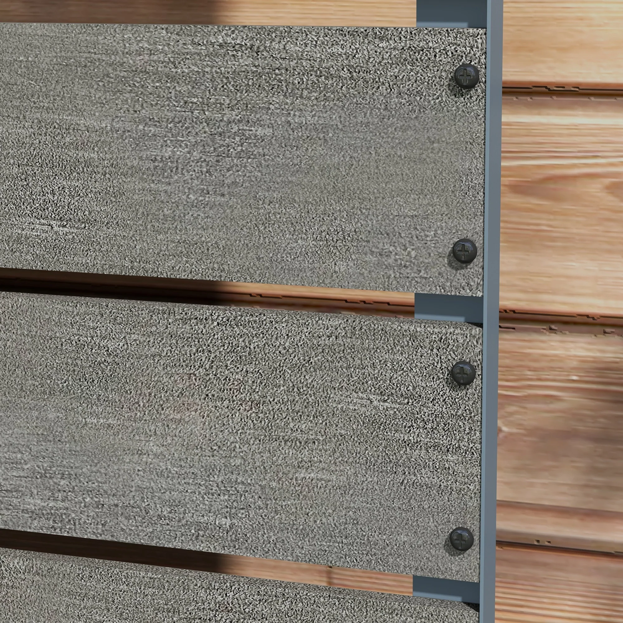 Outsunny Raised Garden Bed With Trellis And Drainage Hole, Planter Box - Brown/Grey - Image 17
